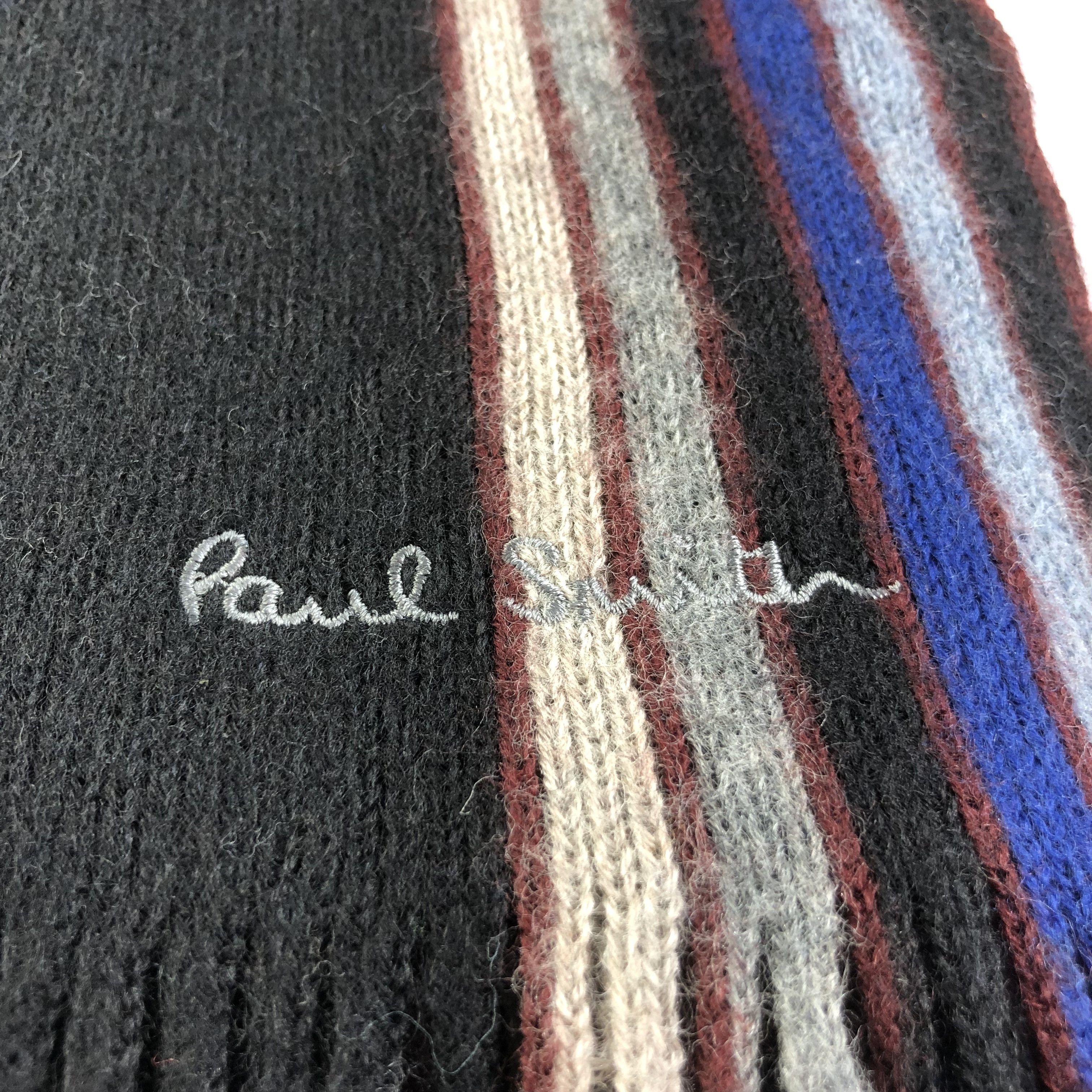 Paul Smith Paul Smith Striped Knit Wool Scarf Muffler V1455 Size ONE SIZE - 4 Thumbnail