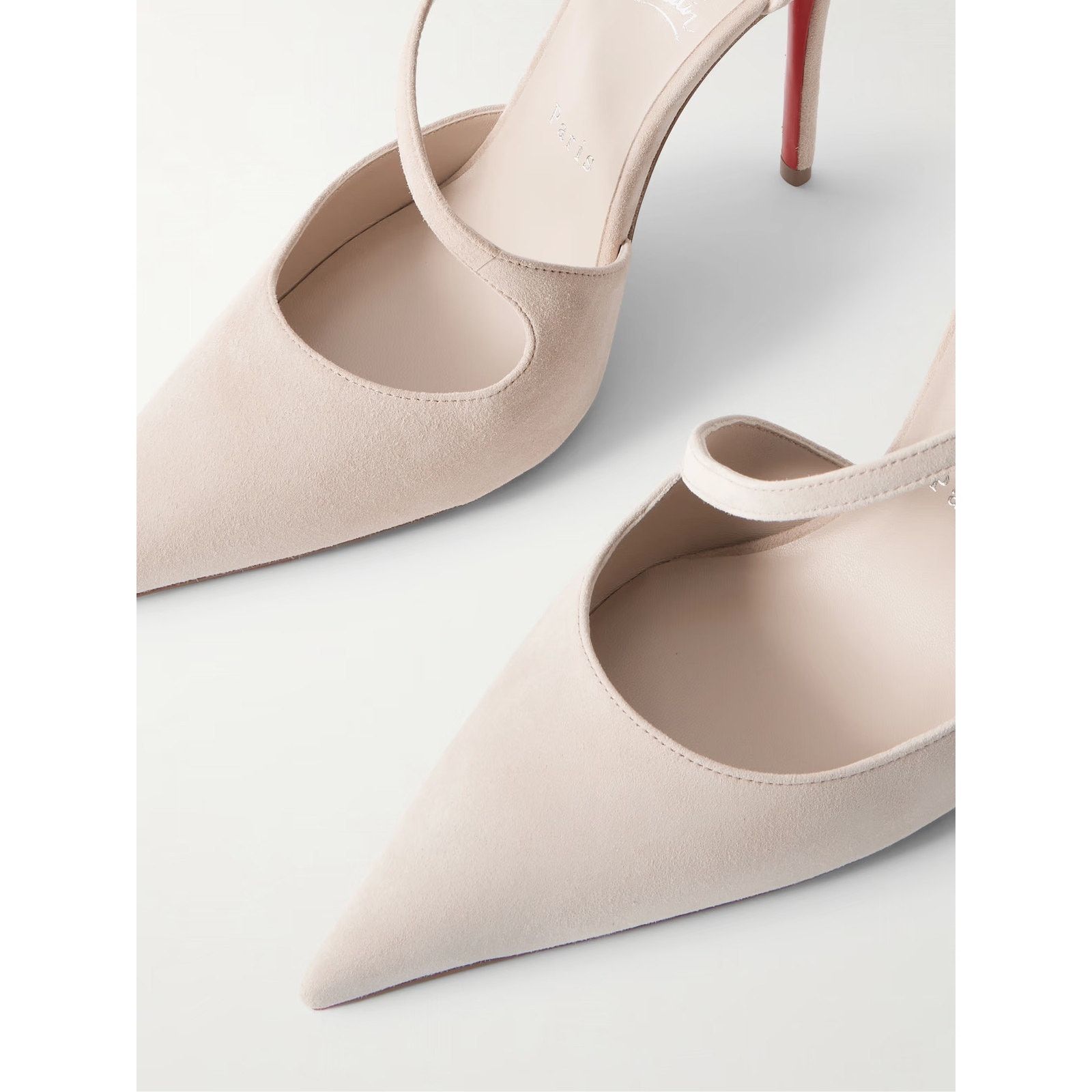 Christian Louboutin Christian Louboutin Miss Ziggyta 100 Pearl Beige Pump 39.5 Size US 9.5 / IT 39.5 - 12 Thumbnail