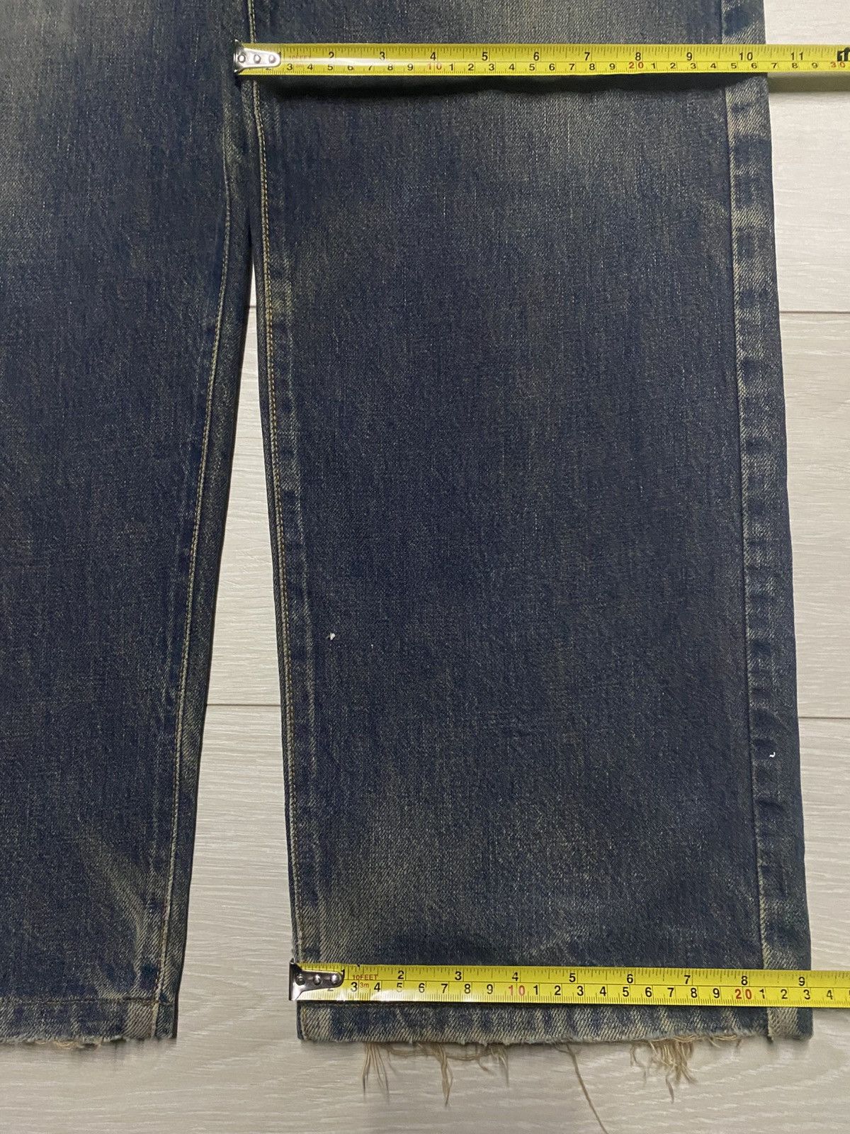 CDG by Comme des Garcons Casual Land Japan Brand Mud Wash Distressed Baggy Jeans Size US 34 / EU 50 - 15 Thumbnail