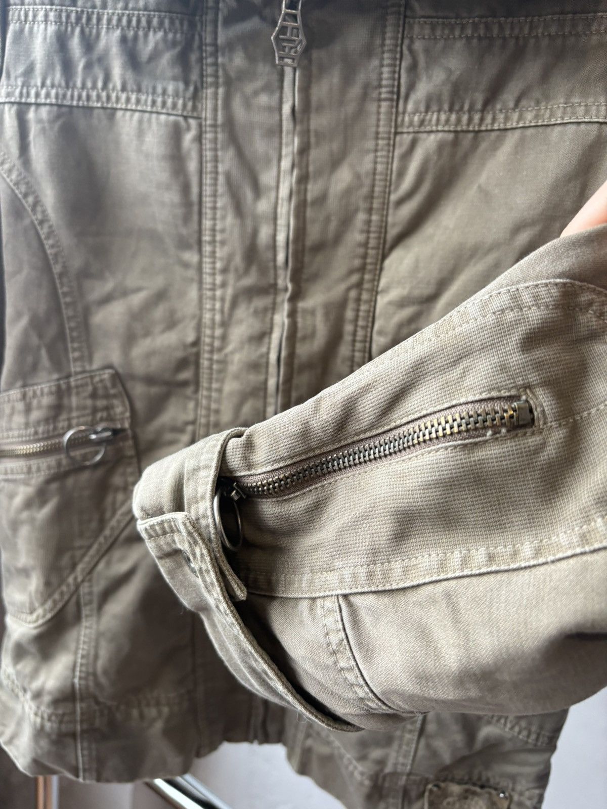 Diesel 90s Vintage DIESEL Womens Archive Jacket Avant Garde Green M Size M / US 6-8 / IT 42-44 - 9 Thumbnail