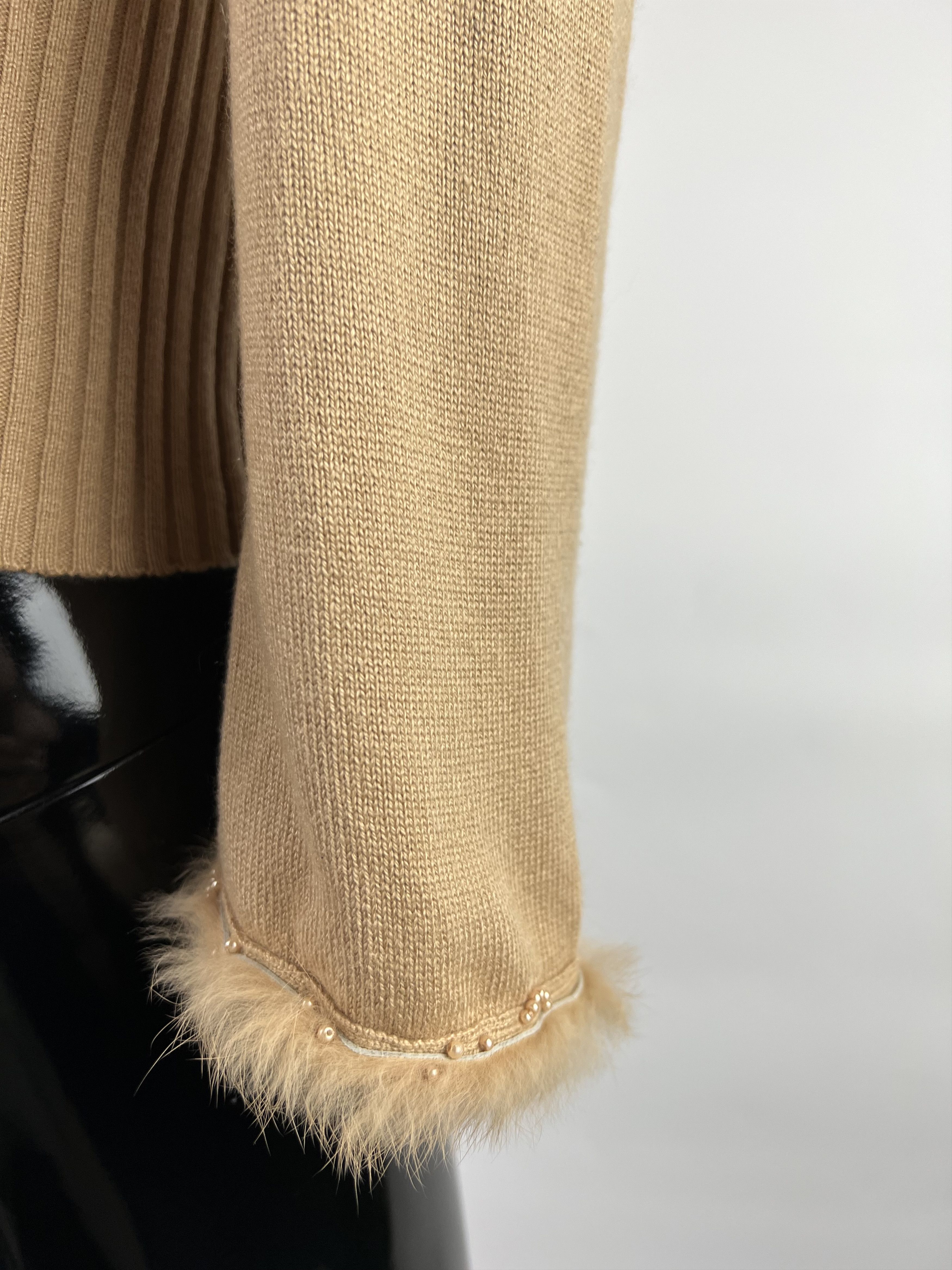 Designer Laurel Silk Cashmere Sweater 100% Rabbit Hair Size EU40 Size L / US 10 / IT 46 - 4 Thumbnail