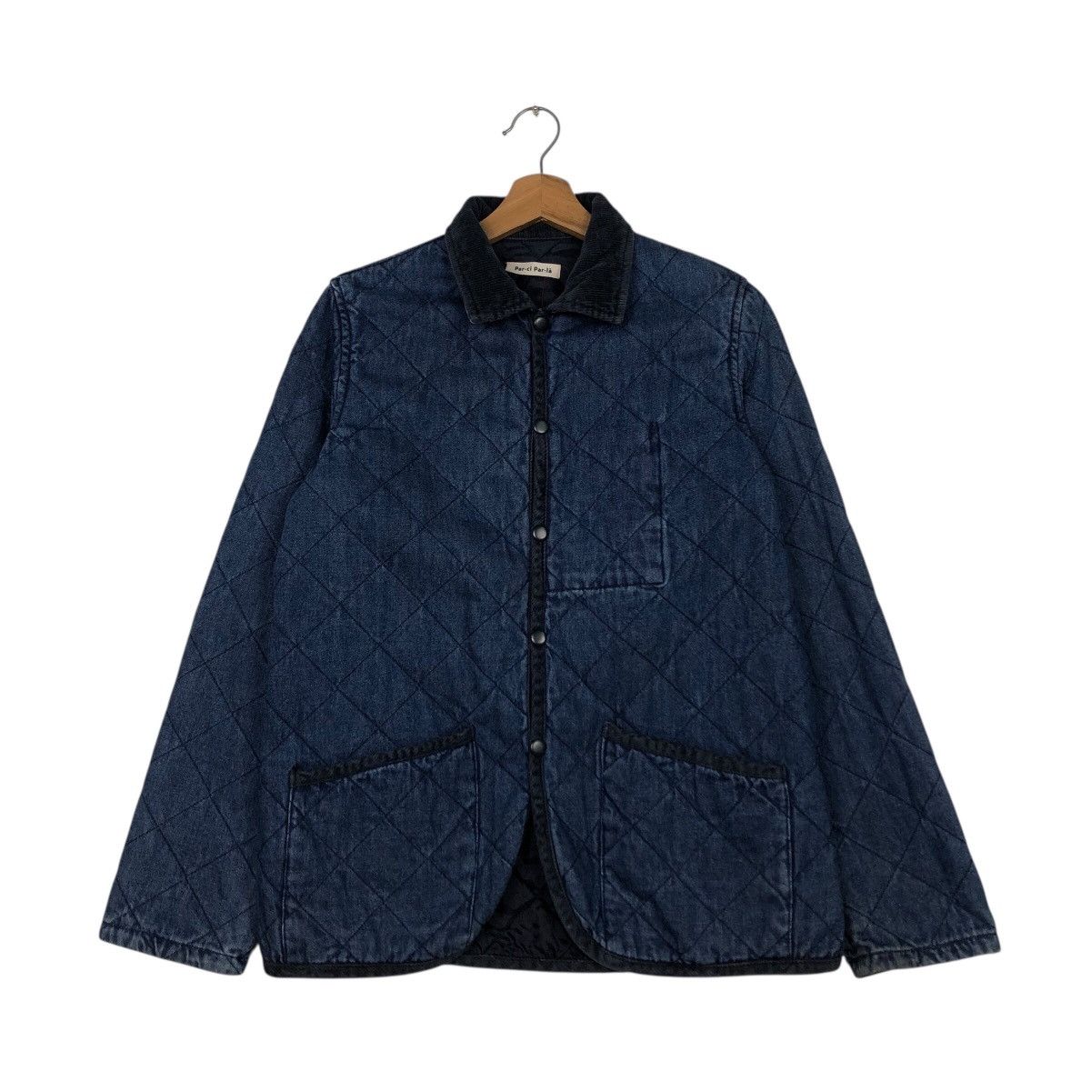 Blue Blue Japan 📌Vintage Indigo Denim Jacket Quilted Par Ci Par La Japan Size US M / EU 48-50 / 2 - 2 Thumbnail
