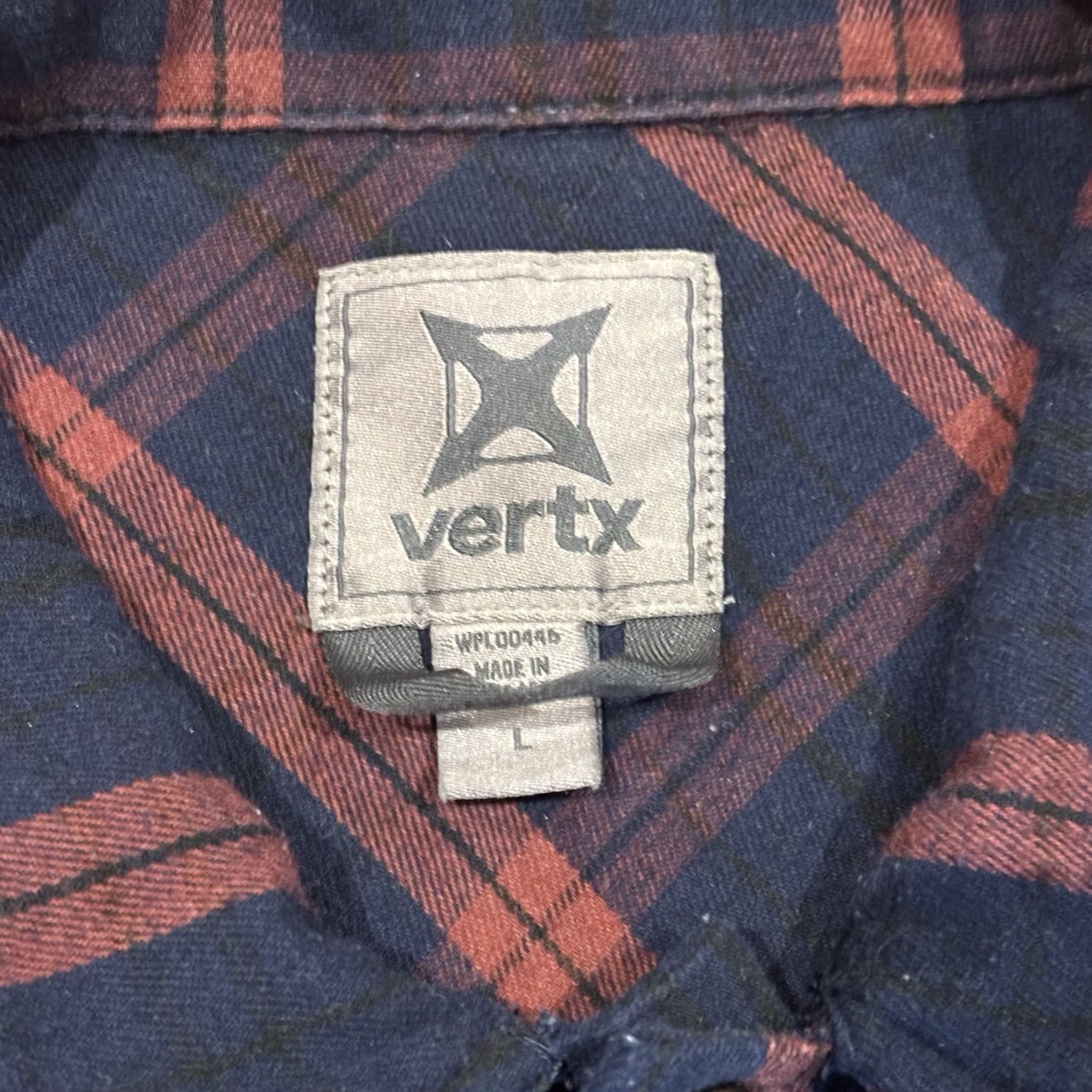 Vintage Vertx Canyon Valley Heavyweight Flannel Plaid Snap Button-Up Shirt Men’s L Size US L / EU 52-54 / 3 - 7 Thumbnail