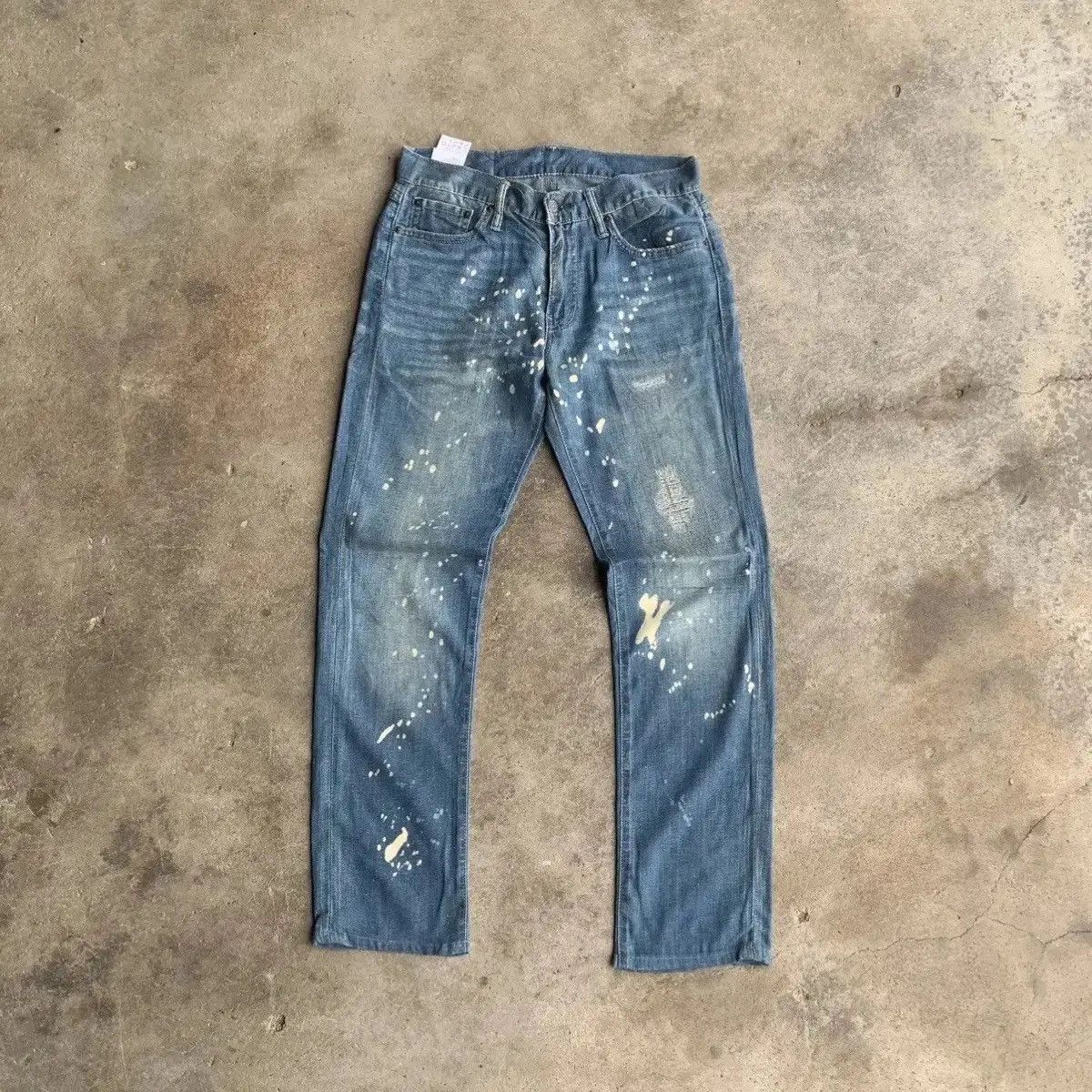 Art Comes First Levis 511 Blue Wash Bleach Jeans Pants Waist 30 Size US 30 / EU 46 - 1 Thumbnail