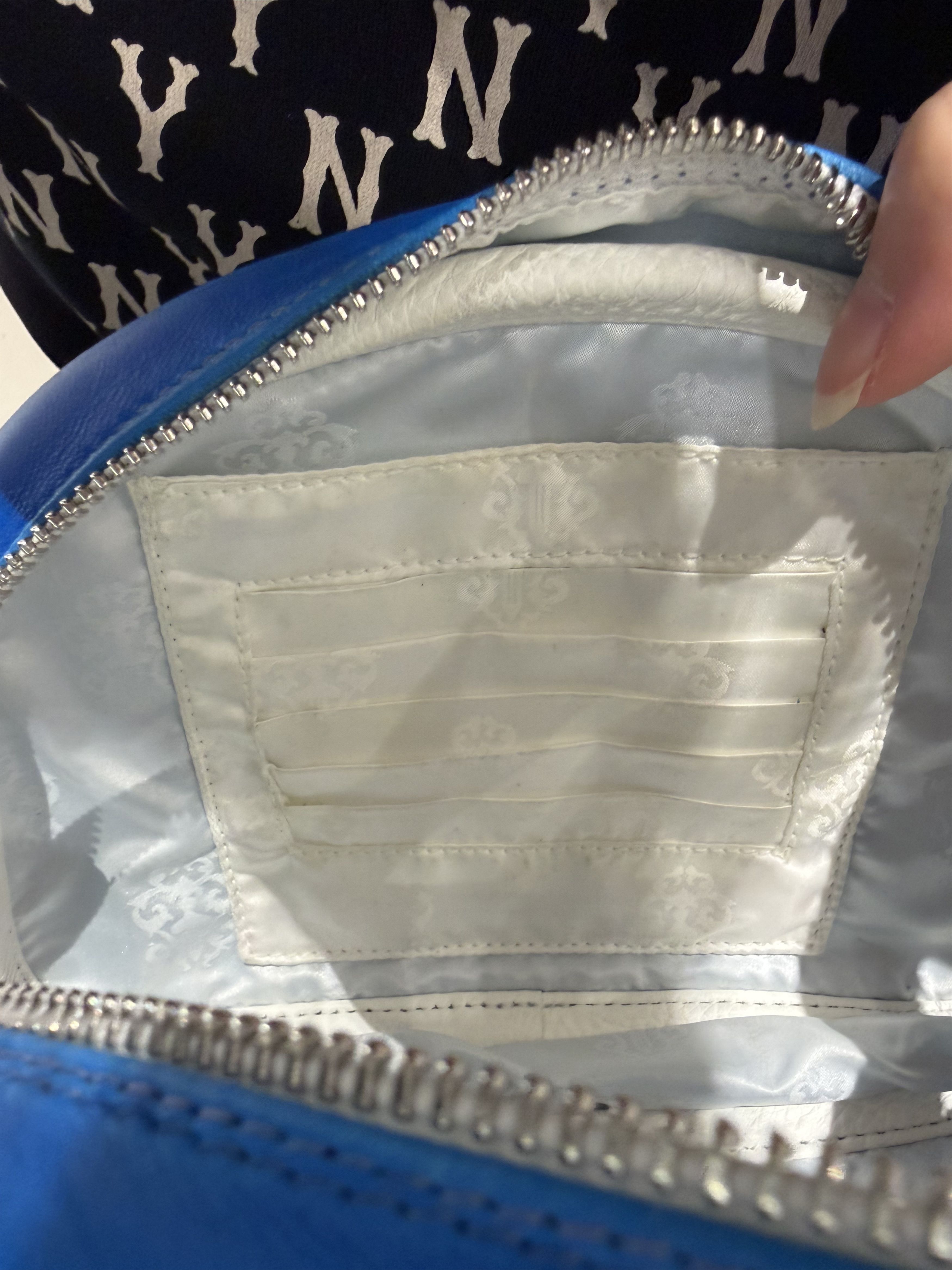 Chrome Hearts Chrome Hearts Electric Blue Leather Cross Patch Mini Gym Bag Size ONE SIZE - 12 Thumbnail