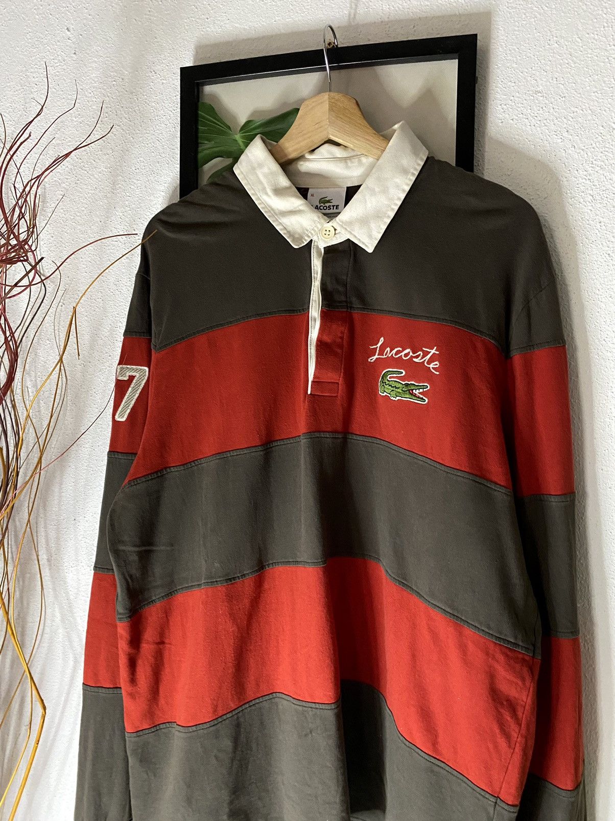 Designer Vintage Lacoste Stripe 27 Size US L / EU 52-54 / 3 - 11 Thumbnail