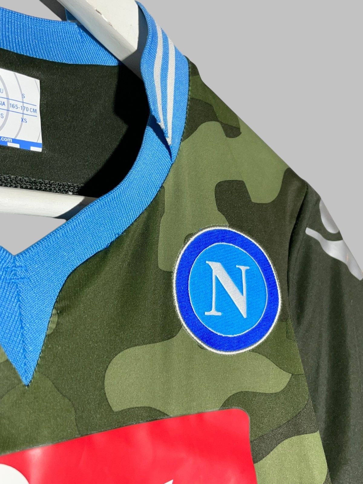 Macron SSC Napoli Macron 2013/14 Away League Champion Soccer Jersey Size US XS / EU 42 / 0 - 6 Thumbnail