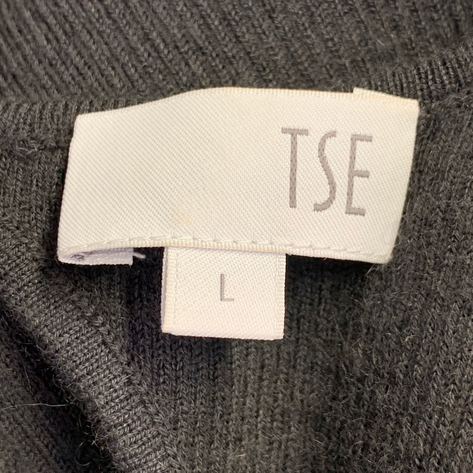 Tse Grey Slate Cashmere Rib Knit Open Front Cardigan Dress Set Size L / US 10 / IT 46 - 11 Thumbnail