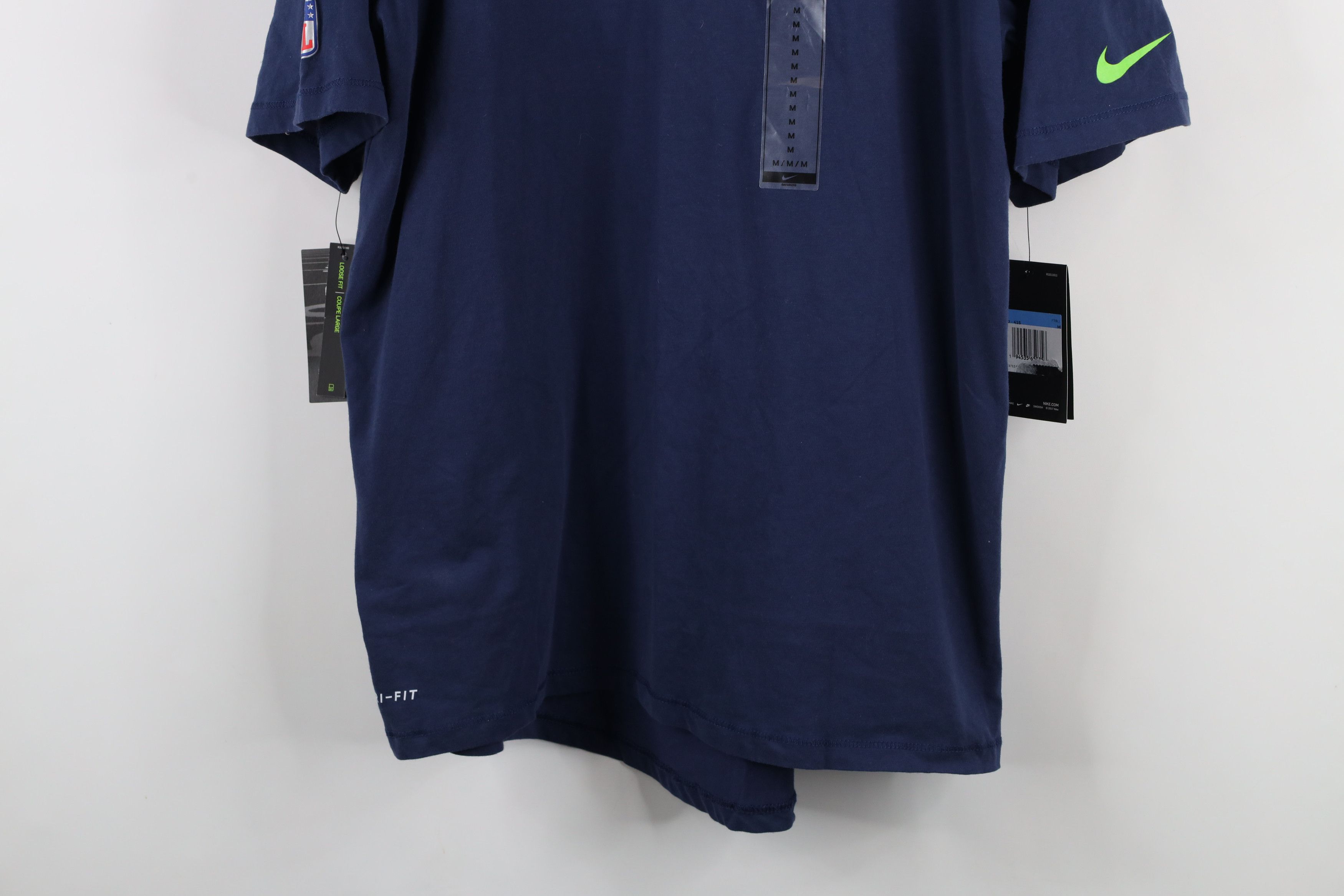 Nike × Vintage New Nike On Field Seahawks Football Hoodie Hooded T-Shirt Size US M / EU 48-50 / 2 - 3 Thumbnail