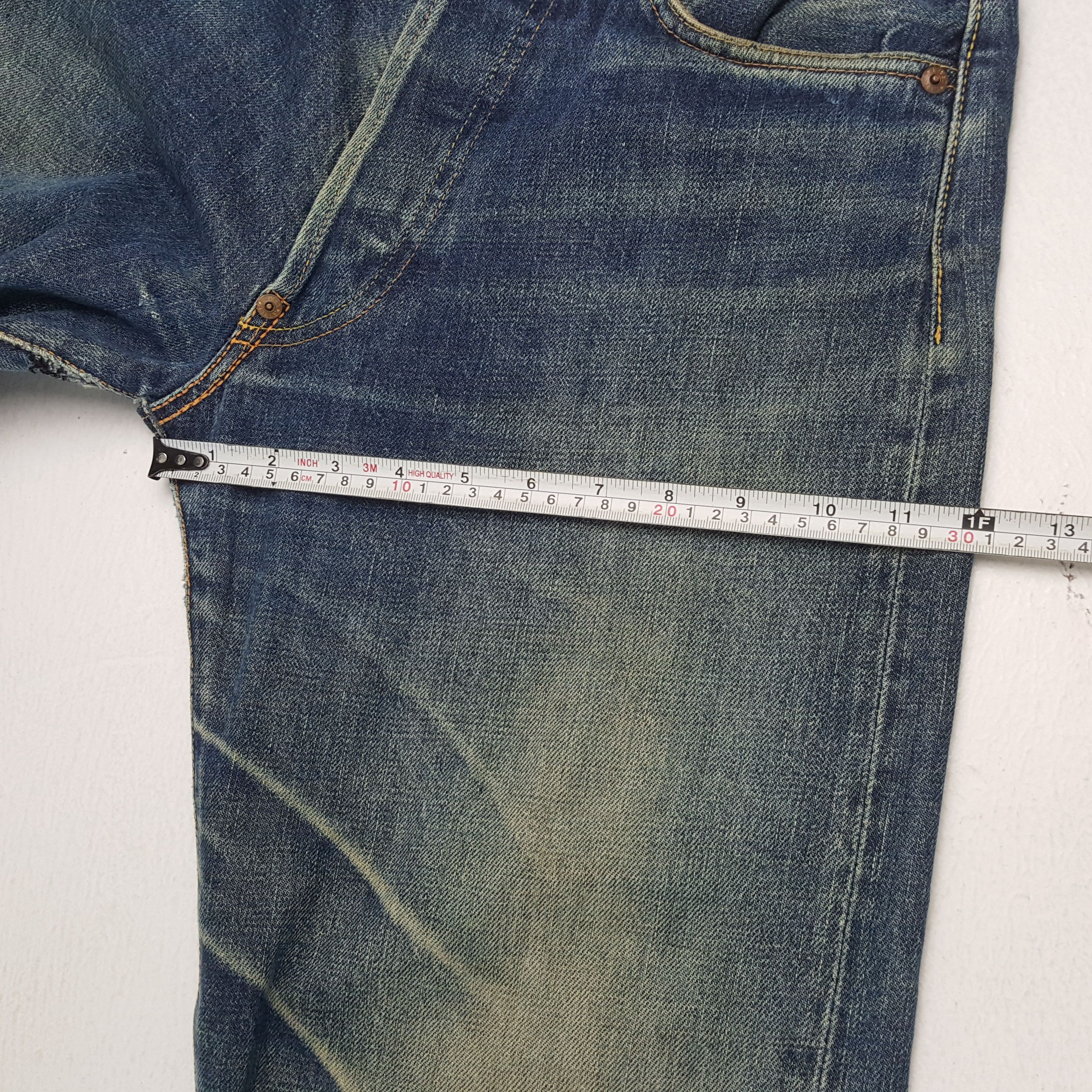 Evisu × Japanese Brand × Vintage Vintage EVIS Japanese Brand Daicock Custom Distressed Jeans Size US 28 / EU 44 - 9 Thumbnail