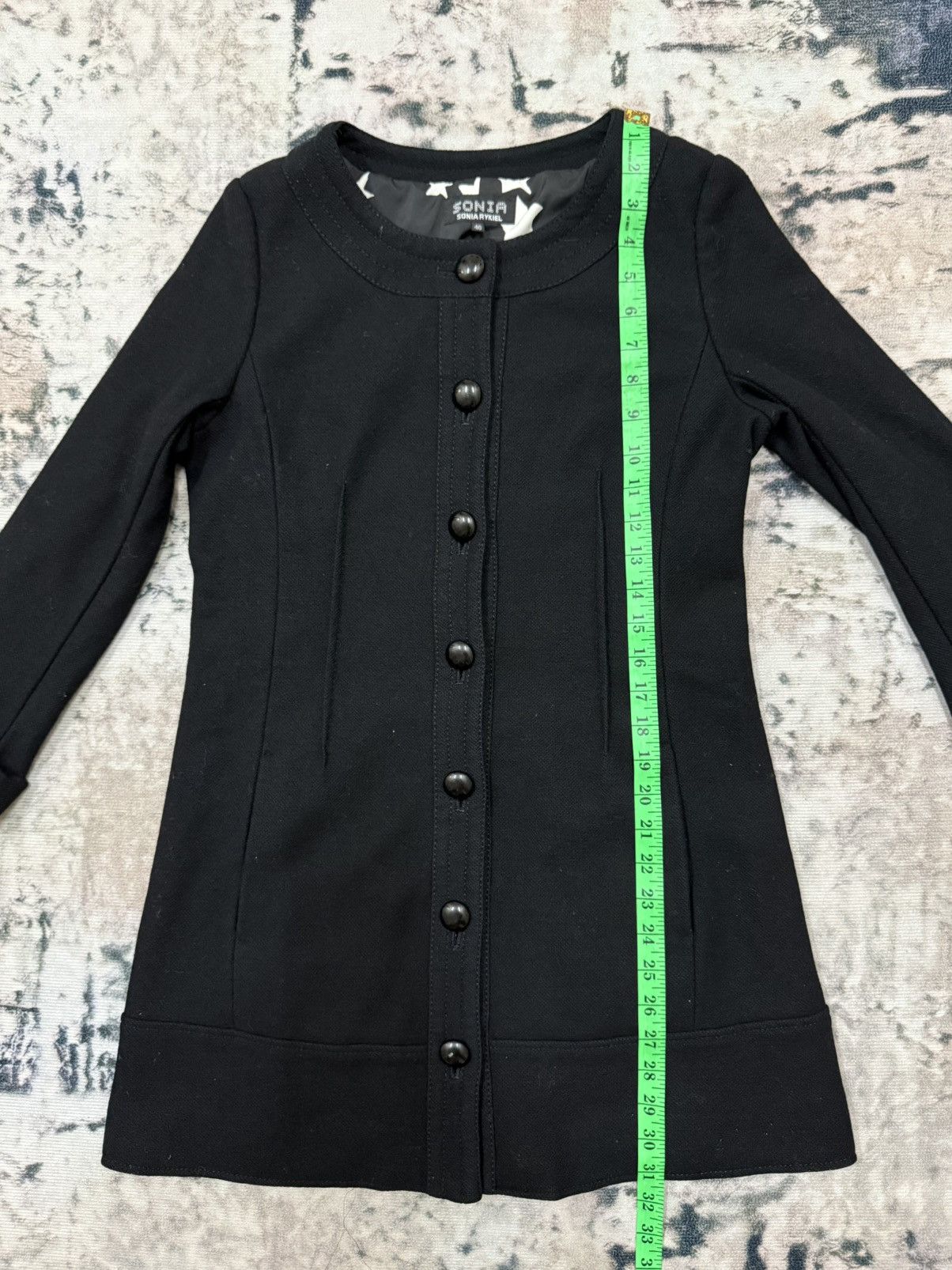 Designer × Sonia Rykiel Sonia Rykiel Knit Black Cardigan Button Up Jacket Size S / US 4 / IT 40 - 17 Thumbnail