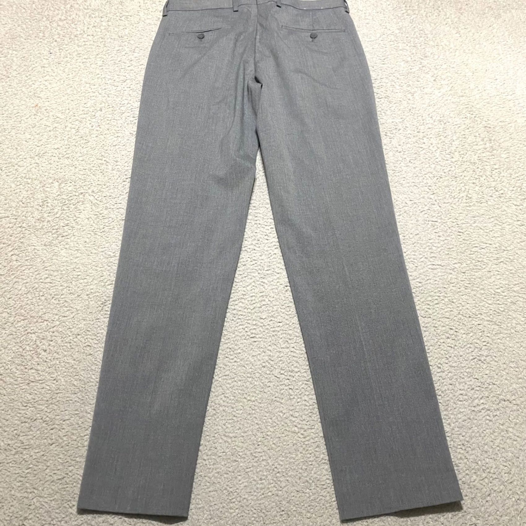 Express Express Pants Dress Pants Men 32 Gray Extra-Slim Mid Rise Straight Front 32x34 Size US 32 / EU 48 - 2 Thumbnail