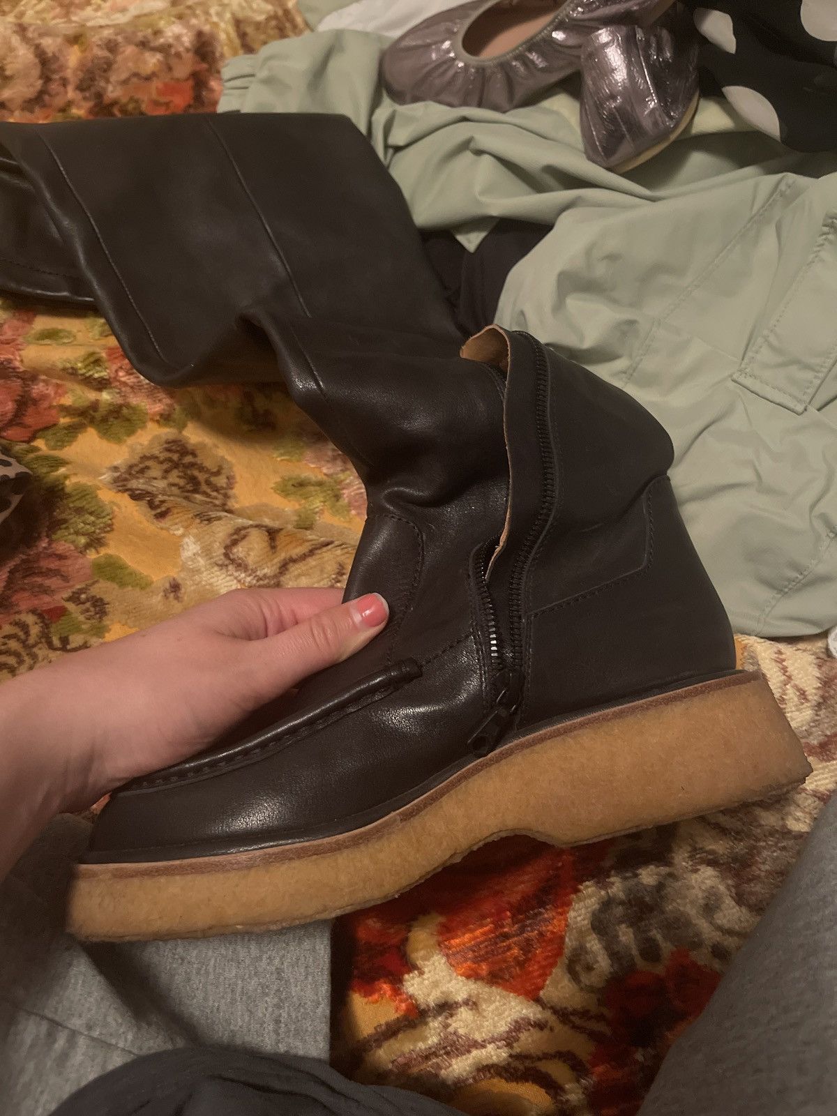 Rag & Bone Rag & Bone Leather Slouchy Boots Size US 8.5 / IT 38.5 - 7 Thumbnail