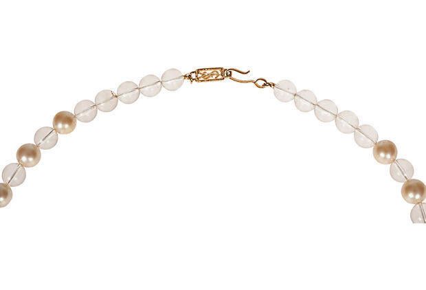 Yves Saint Laurent Yves Saint Laurent Lucite and Simulated Pearl Bead Necklace Size ONE SIZE - 4 Thumbnail