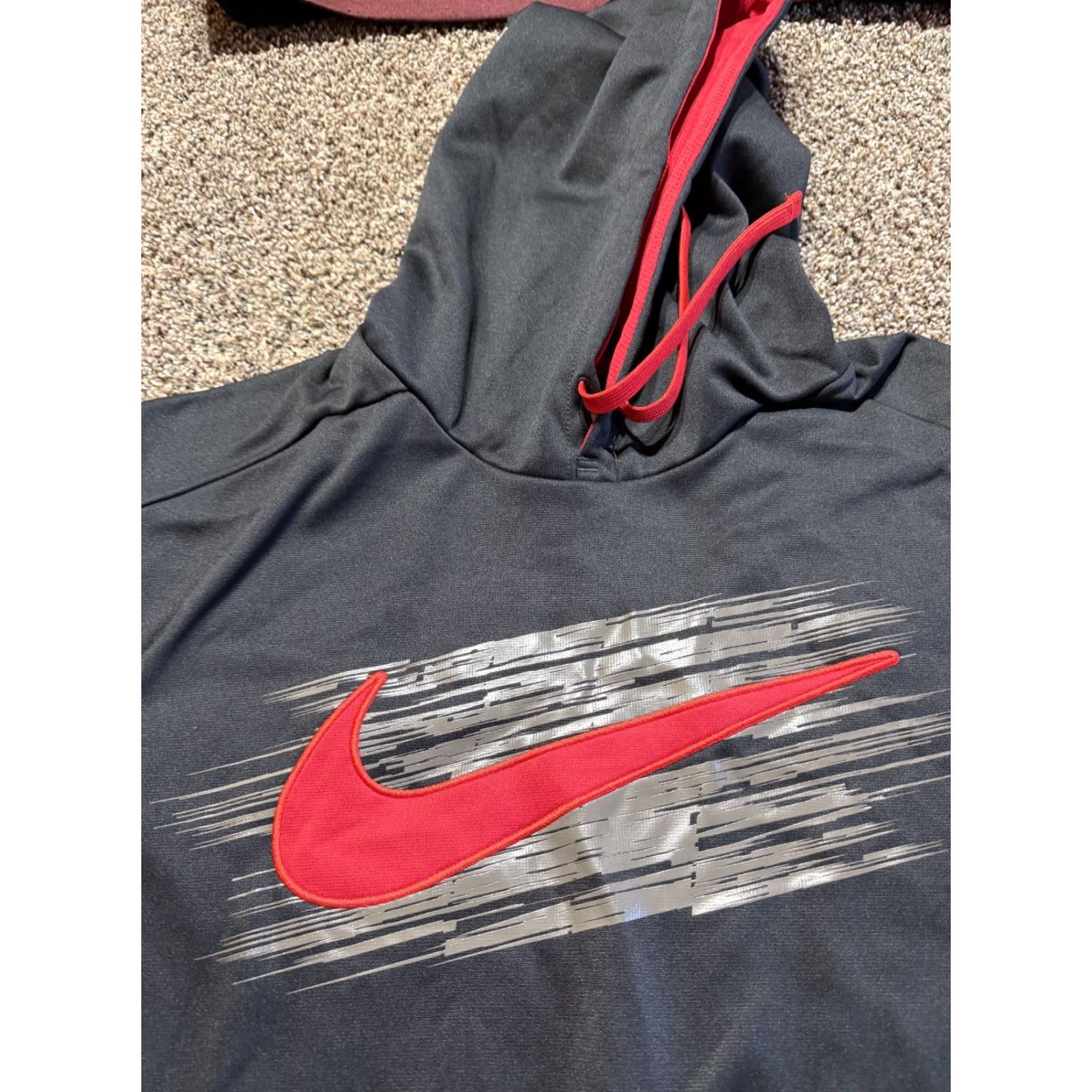 Nike Nike Mens Hoodie Pullover Sweatshirt L Red Black Dri Fit Lot Of 2 Size US L / EU 52-54 / 3 - 2 Thumbnail