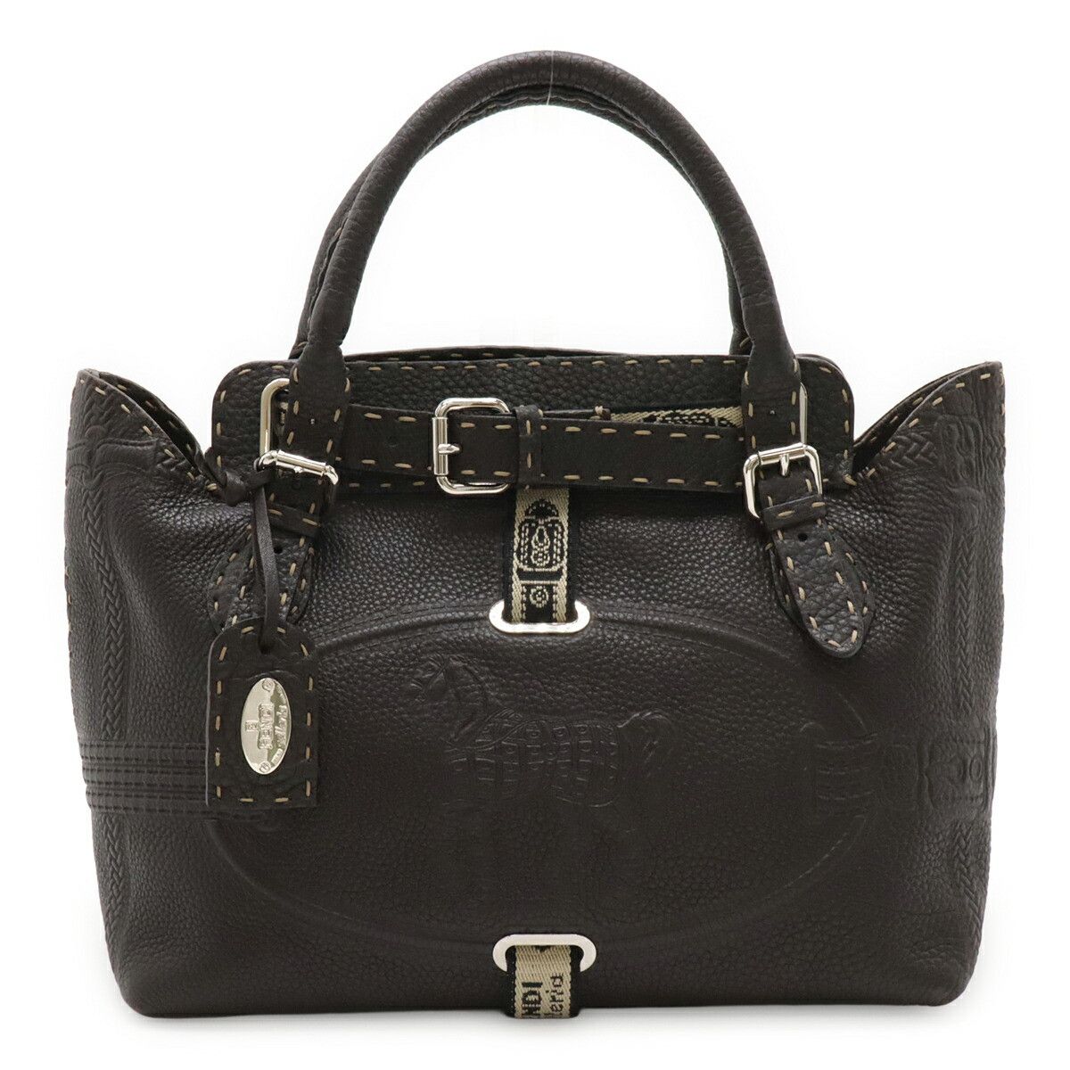 Fendi Fendi Fendi Selleria Leather Handbag Leather Handbag 8BN155 DUTY FREE for USA Size ONE SIZE - 1 Thumbnail