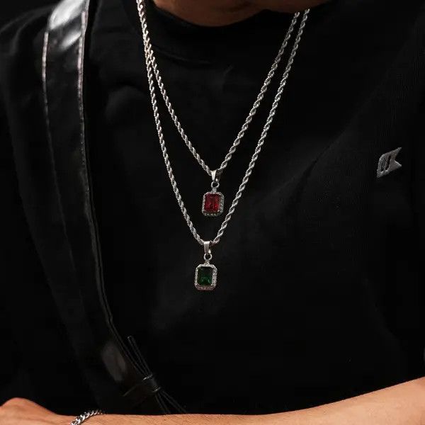 Other Elegant Multi-Color Gemstone Necklace Set Size ONE SIZE - 2 Thumbnail