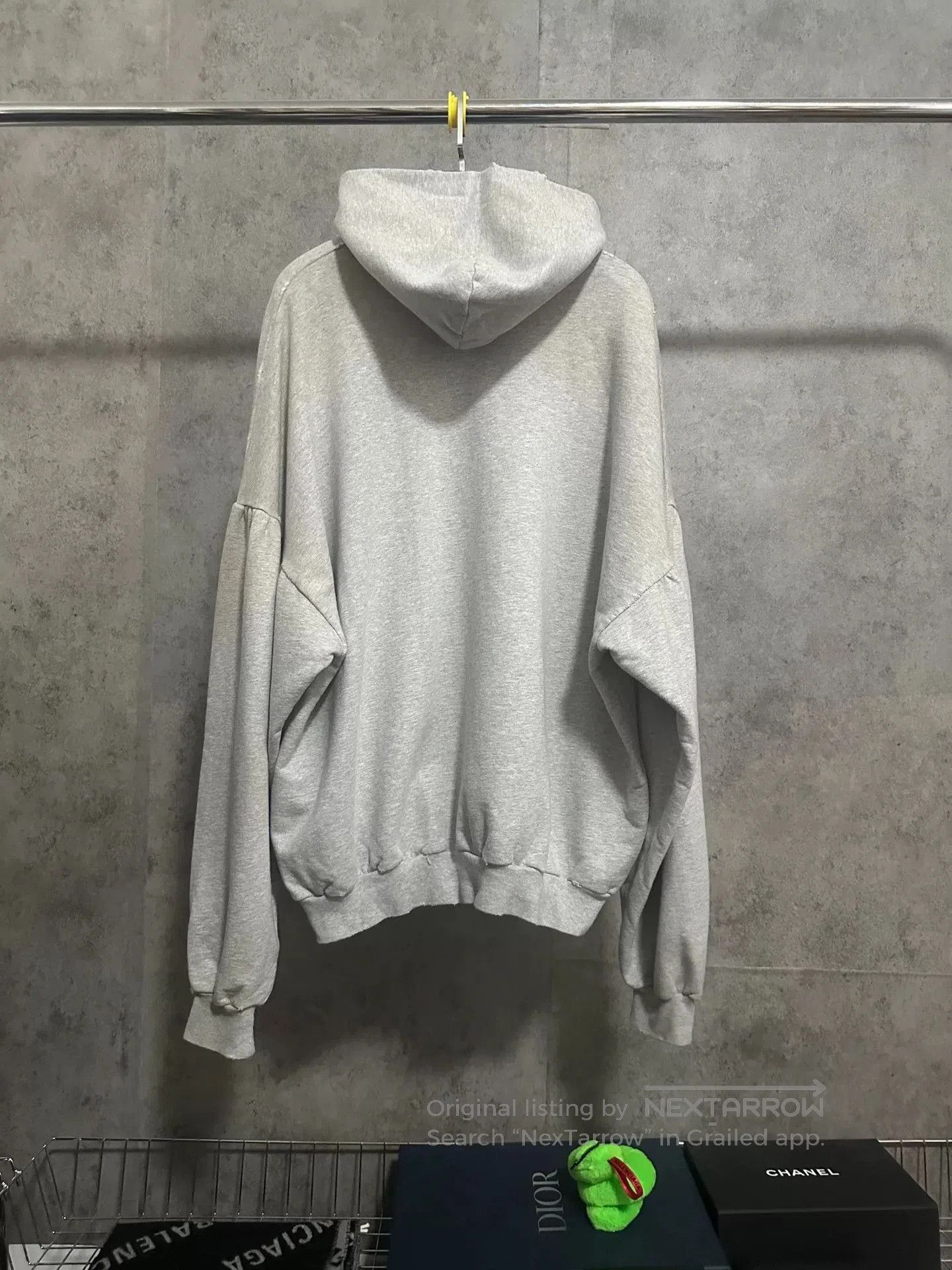Balenciaga balenciaga gray hoodie with embroidered logo. Size US L / EU 52-54 / 3 - 4 Thumbnail