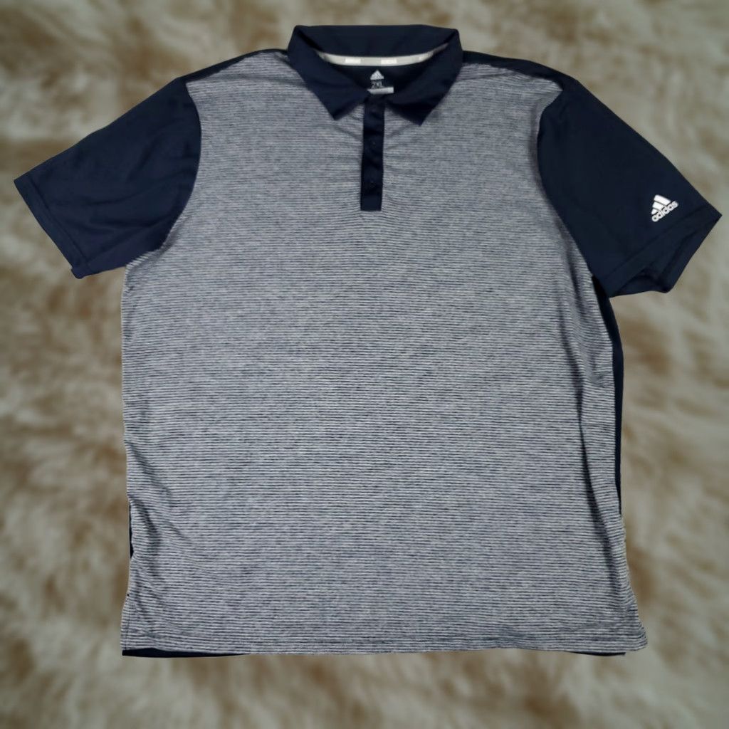 Adidas Adidas Polo Shirt Mens 2XL Blue Golf Short Sleeve Polo Shirt Mens Blue Adidas 2XL Sports Classic Casual Polo Apparel Men Redefined Size US XXL / EU 58 / 5 - 1 Thumbnail