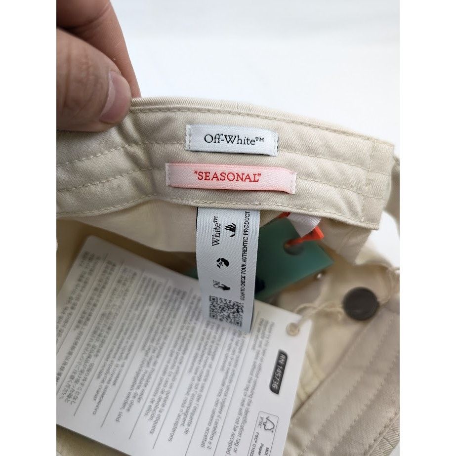 Off-White o1rshd1 Size: OS / Metal Bone Baseball Cap / Hat Light Blue Size ONE SIZE - 17 Thumbnail
