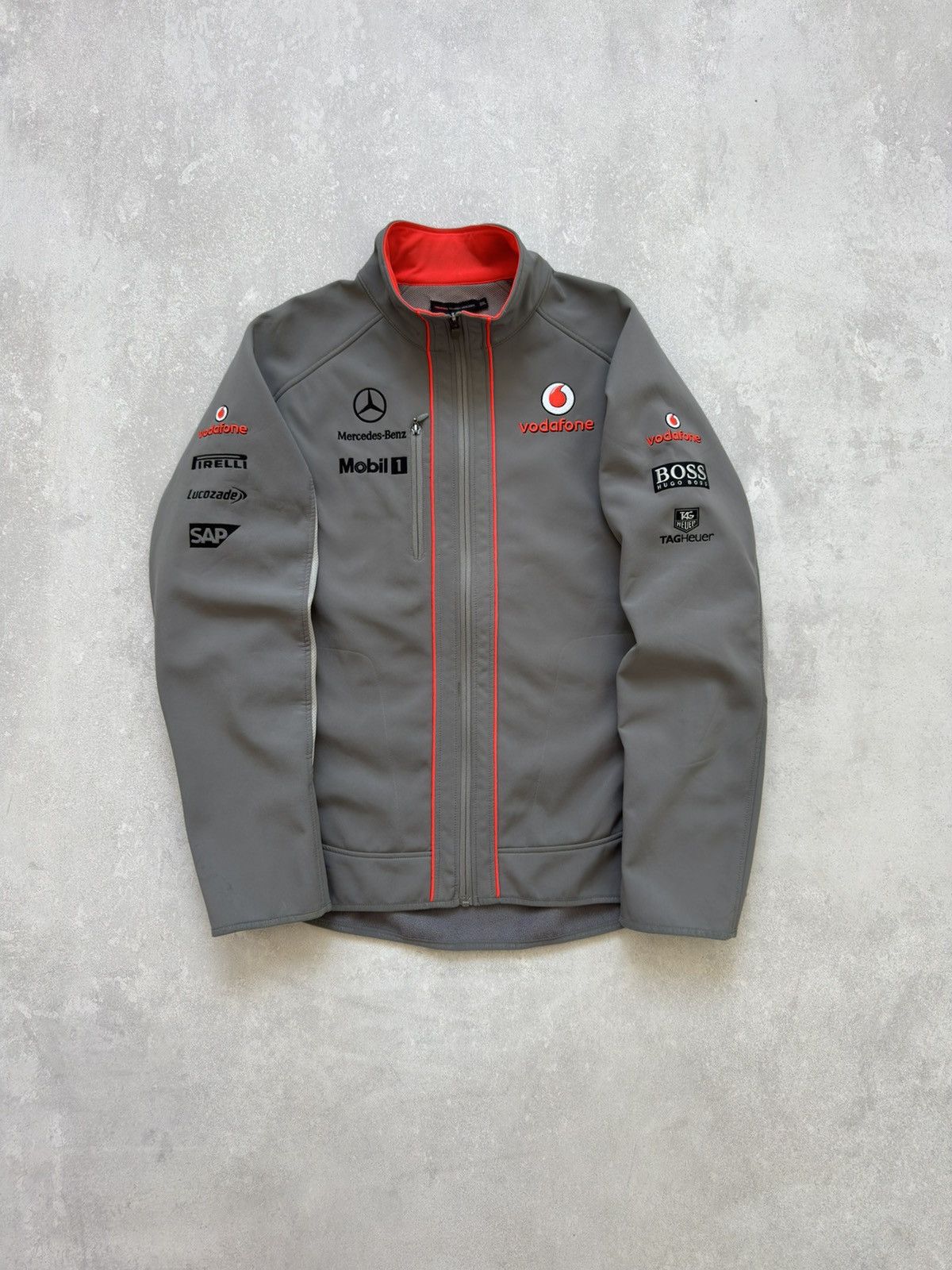 Mercedes-Benz Vodafone Mercedes Benz McLaren Soft Shell F1 Racing Jacket Size US XXL / EU 58 / 5 - 2 Thumbnail