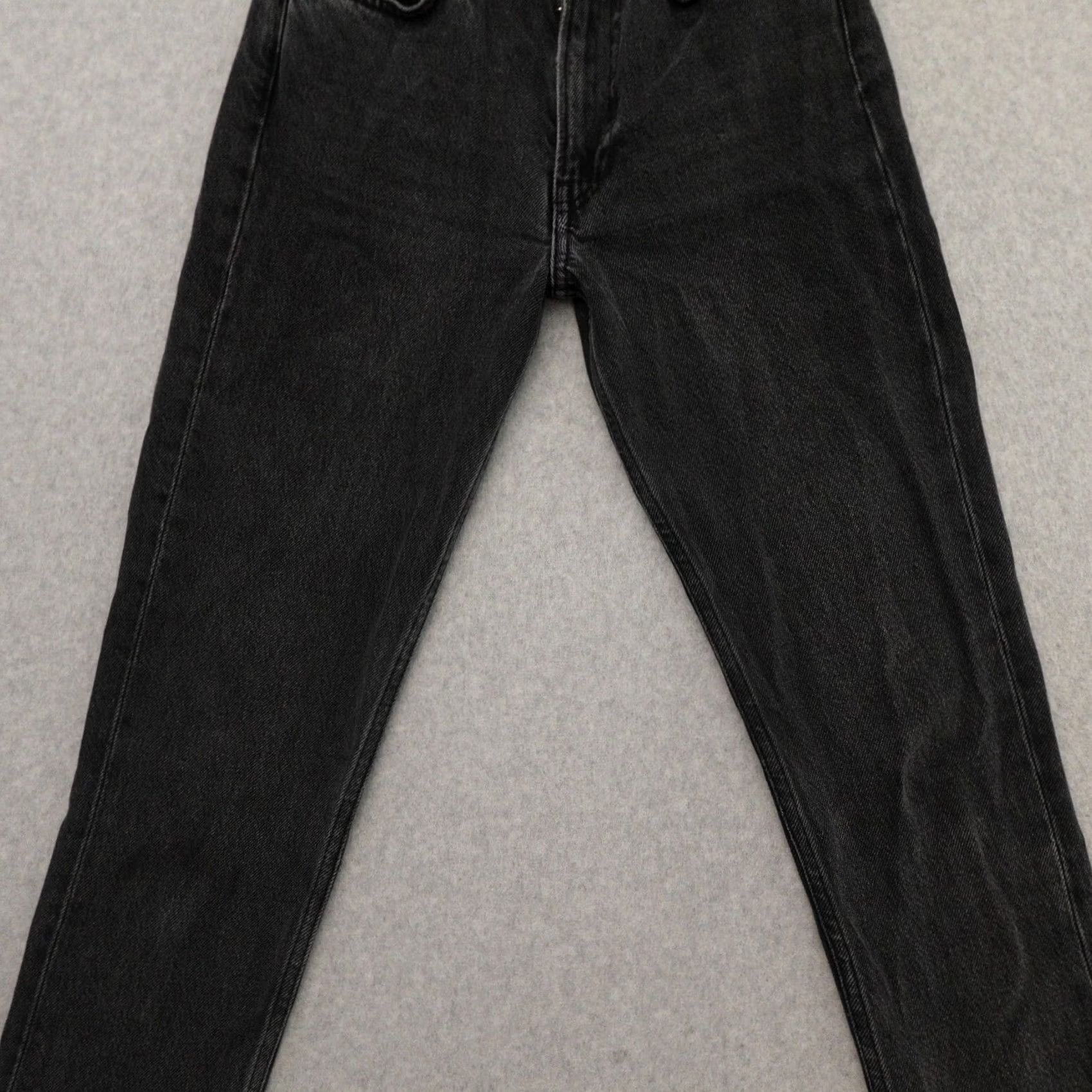 Reformation Reformation Womens Black Monterey Straight Leg Jeans 24 Zipper Fly Size 42" / US 20 - 3 Thumbnail