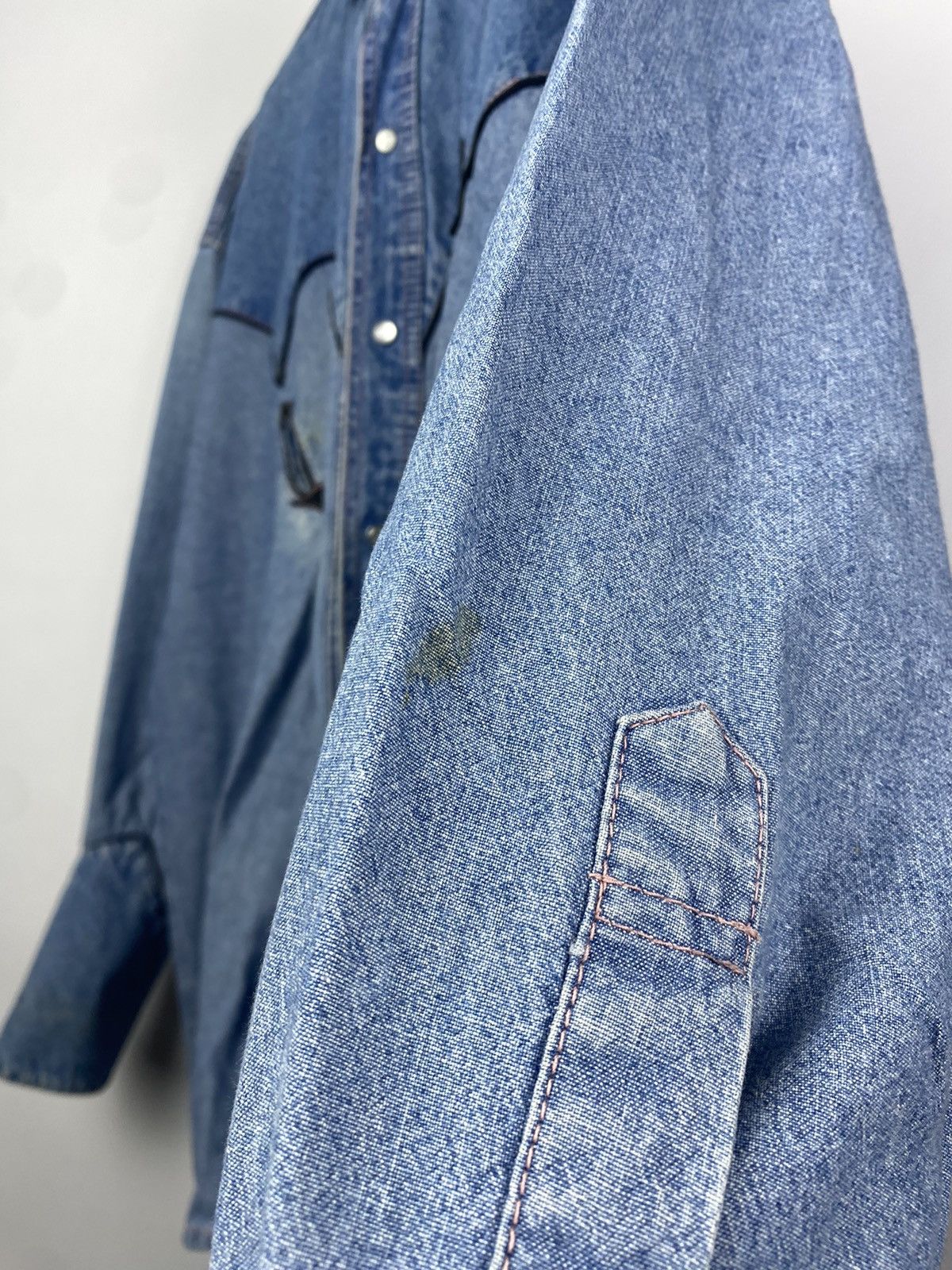 Cowboy Equipment × Vintage 90s vintage USA western cowboy denim shirt Size US M / EU 48-50 / 2 - 10 Thumbnail