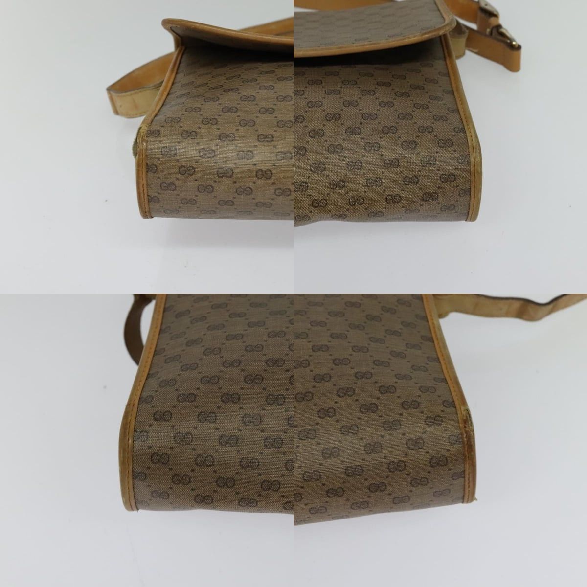 Gucci GUCCI Micro GG Supreme Shoulder Bag Pvc Beige Gold 001 115 Size ONE SIZE - 10 Thumbnail