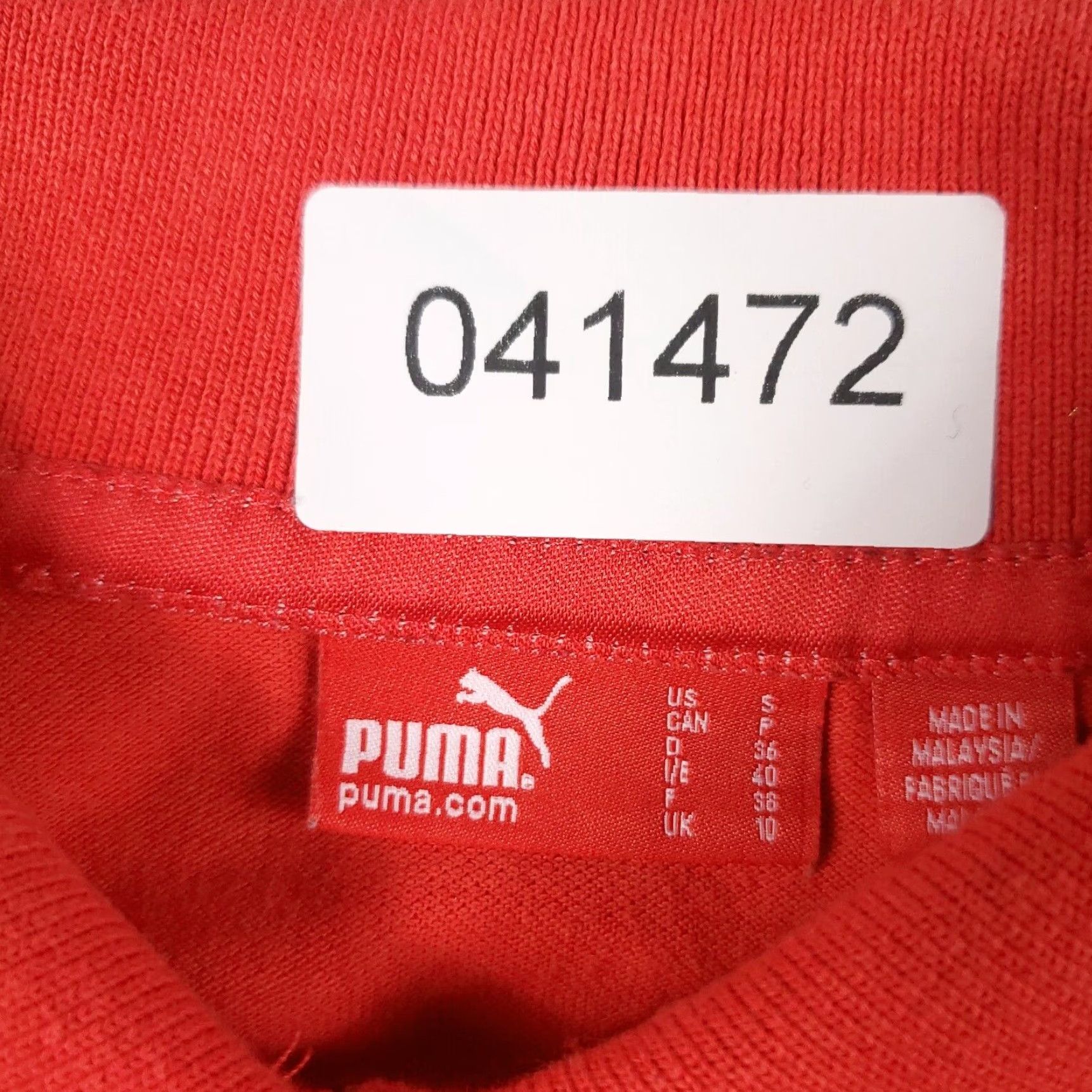 Puma PUMA Polo Shirt Womens Size M Red Casual Short Sleeve Golf Size M / US 6-8 / IT 42-44 - 7 Thumbnail