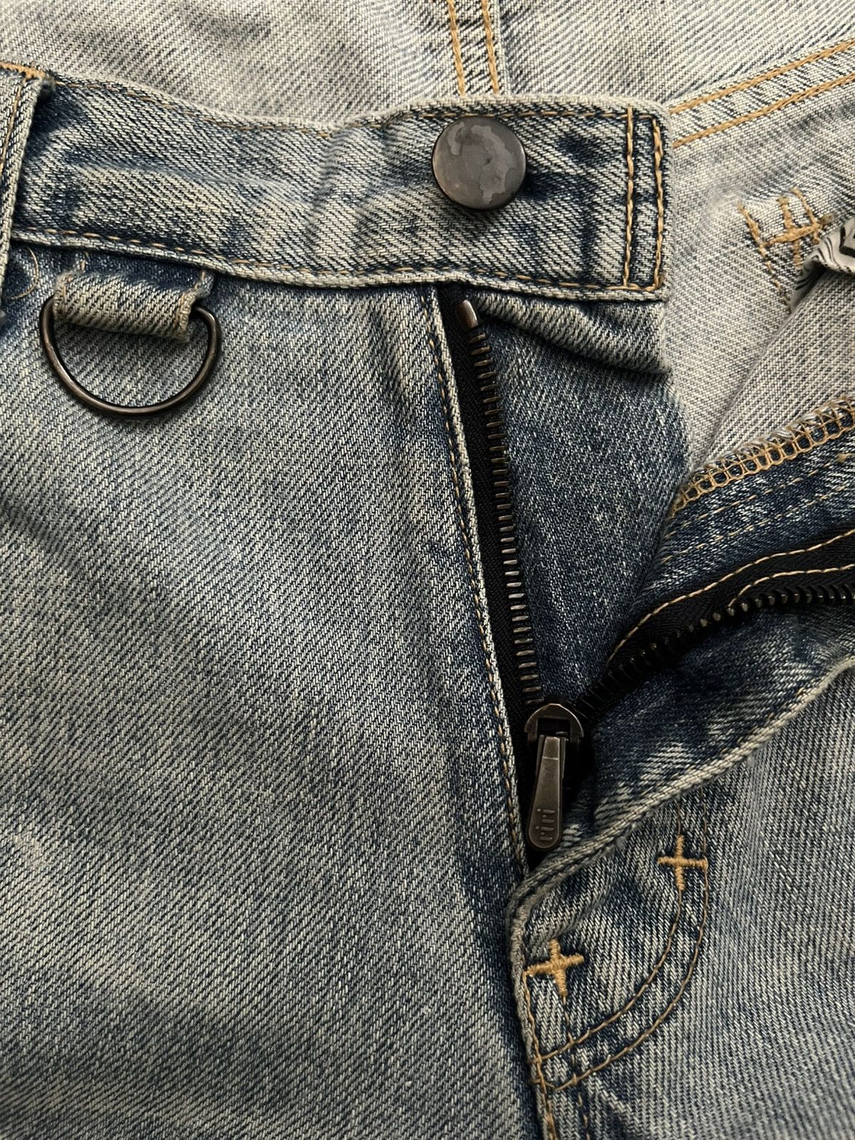 Number (N)ine Number (N)ine SS06 ‘Welcome to the Shadow’ Paint Denim Size US 32 / EU 48 - 3 Thumbnail