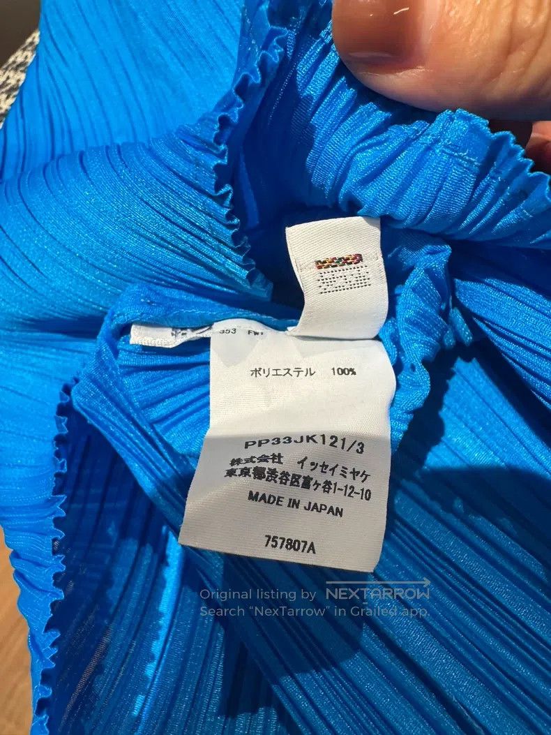 Issey Miyake Issey Miyake Blue Short Sleeve T-shirt Size L / US 10 / IT 46 - 4 Thumbnail