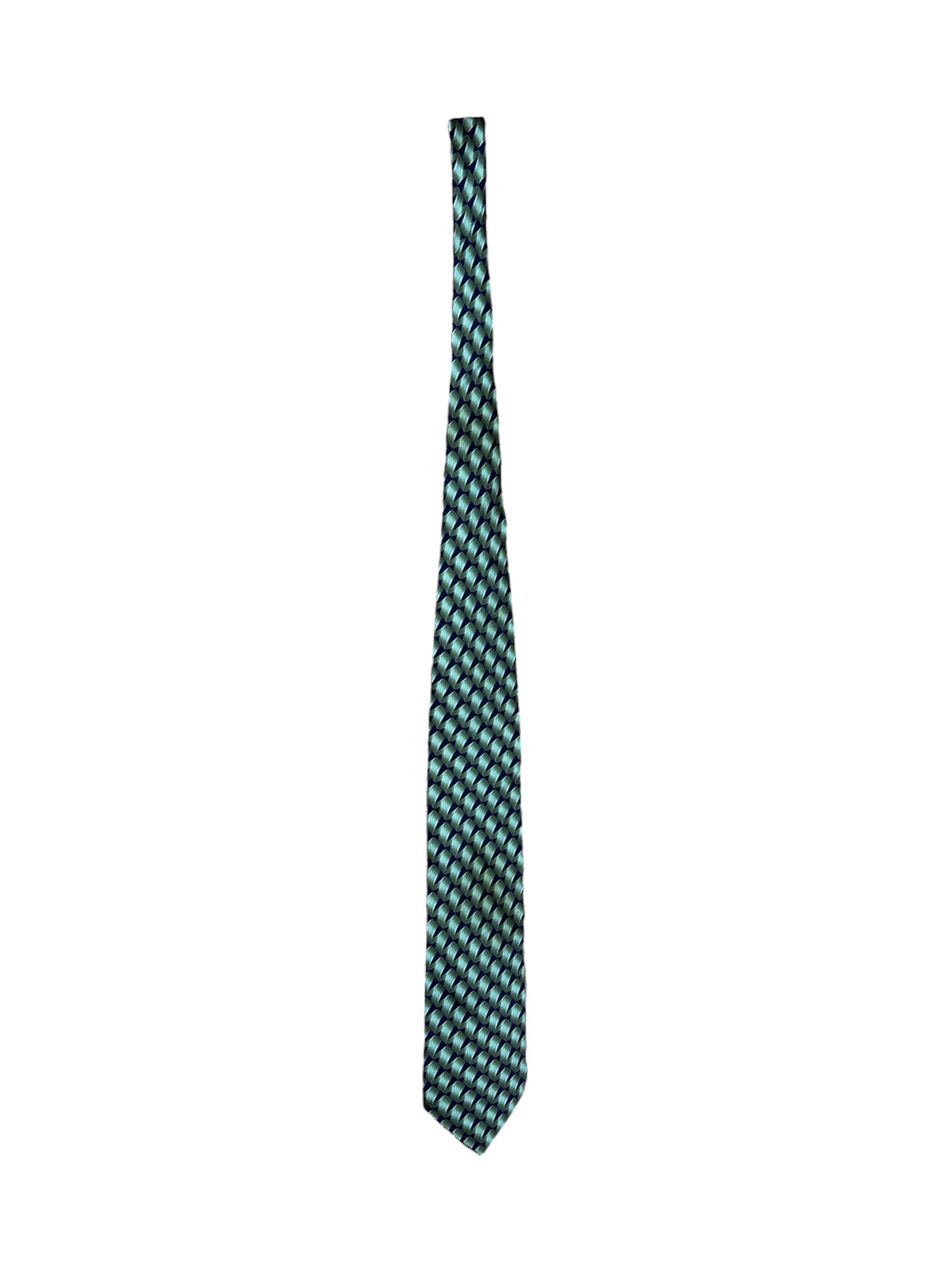 Lanvin Lanvin gold tie luxury hype blue gold silk Size ONE SIZE - 1 Thumbnail