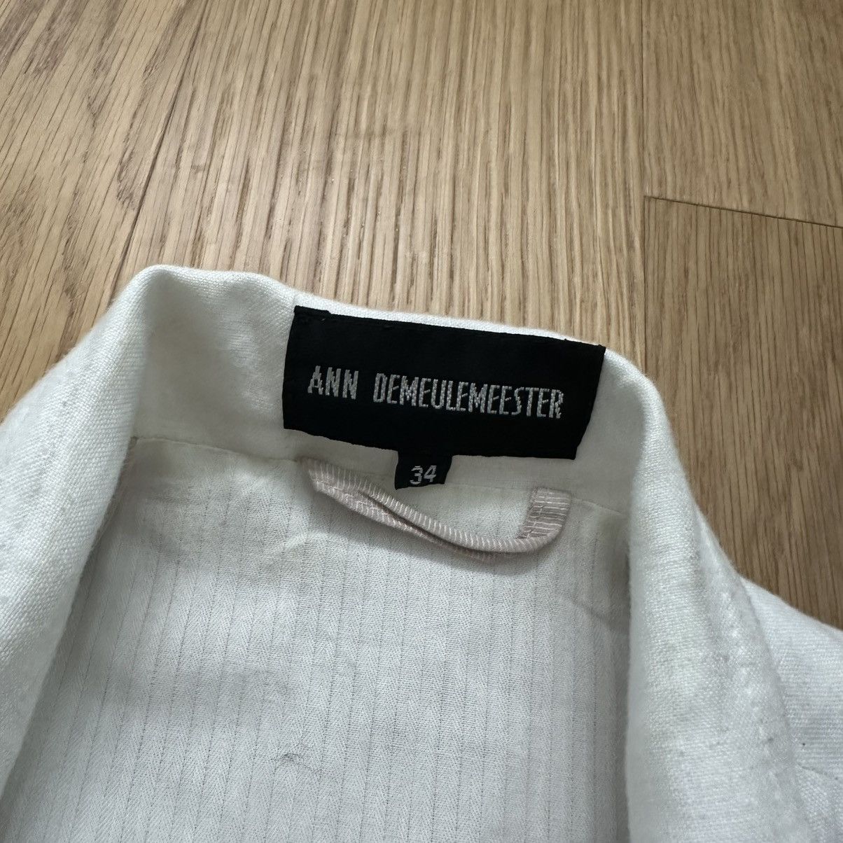 Ann Demeulemeester Ann Demeulemeester Off-White Cropped Lace Blazer Size XS / US 0-2 / IT 36-38 - 2 Thumbnail