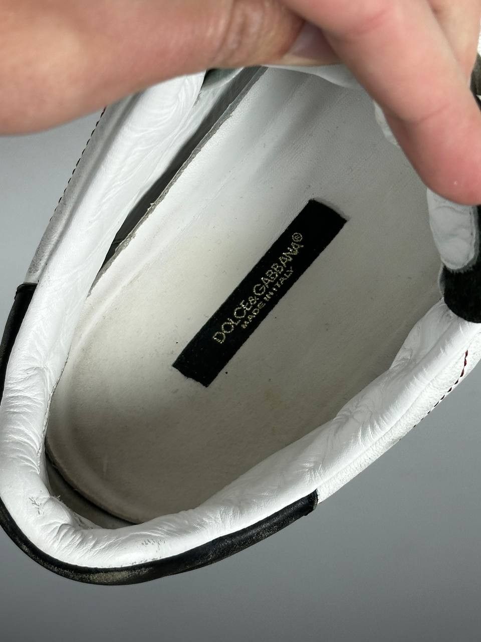 Dolce & Gabbana Dolce & Gabbana Portofino White Sneakers Luxury Leather Size US 10 / EU 43 - 18 Thumbnail