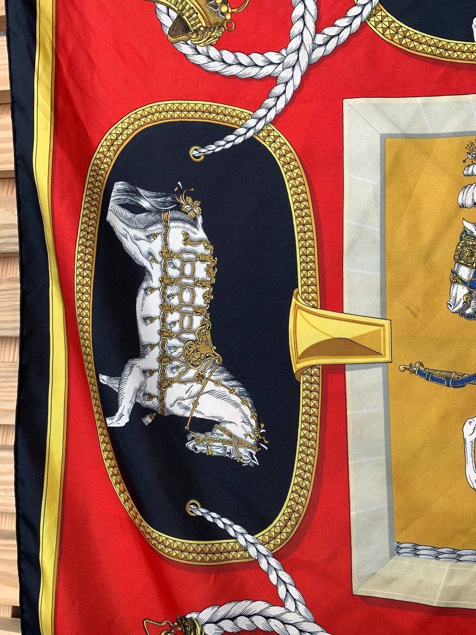 Hermes Hermes Grand Apparat by Jacques Eudal Silk Scarf Size ONE SIZE - 13 Thumbnail