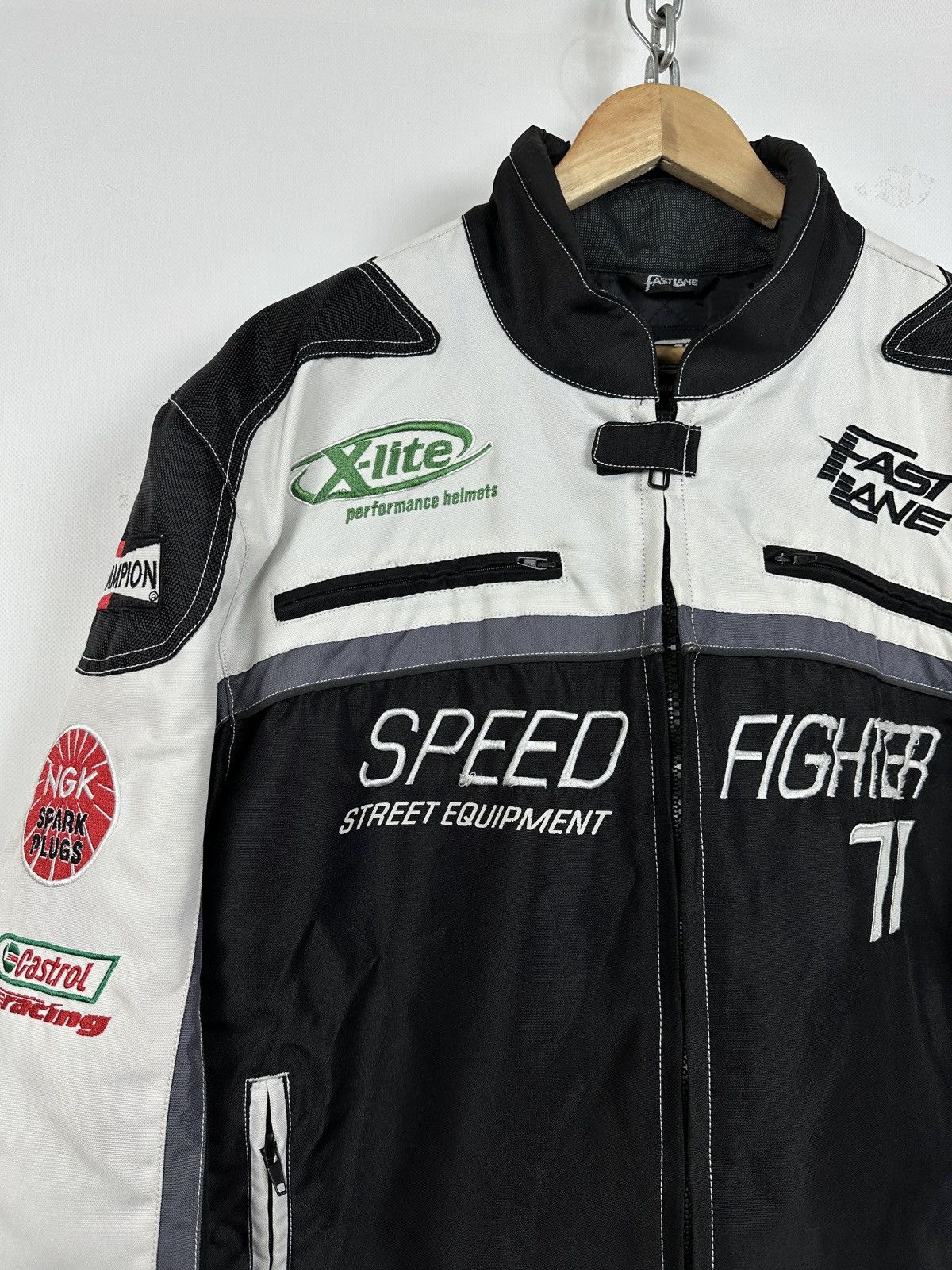 Formula 1 Vintage Speed Fighter Fast Lane Racing NASCAR Jacket Size US XL / EU 56 / 4 - 9 Thumbnail