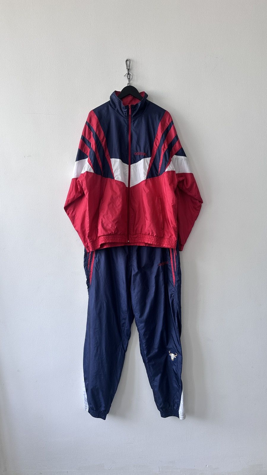 Adidas Vintage Adidas Tracksuit 90s Shell Suit Schwinger-Verband XL Size US 34 / EU 50 - 2 Thumbnail