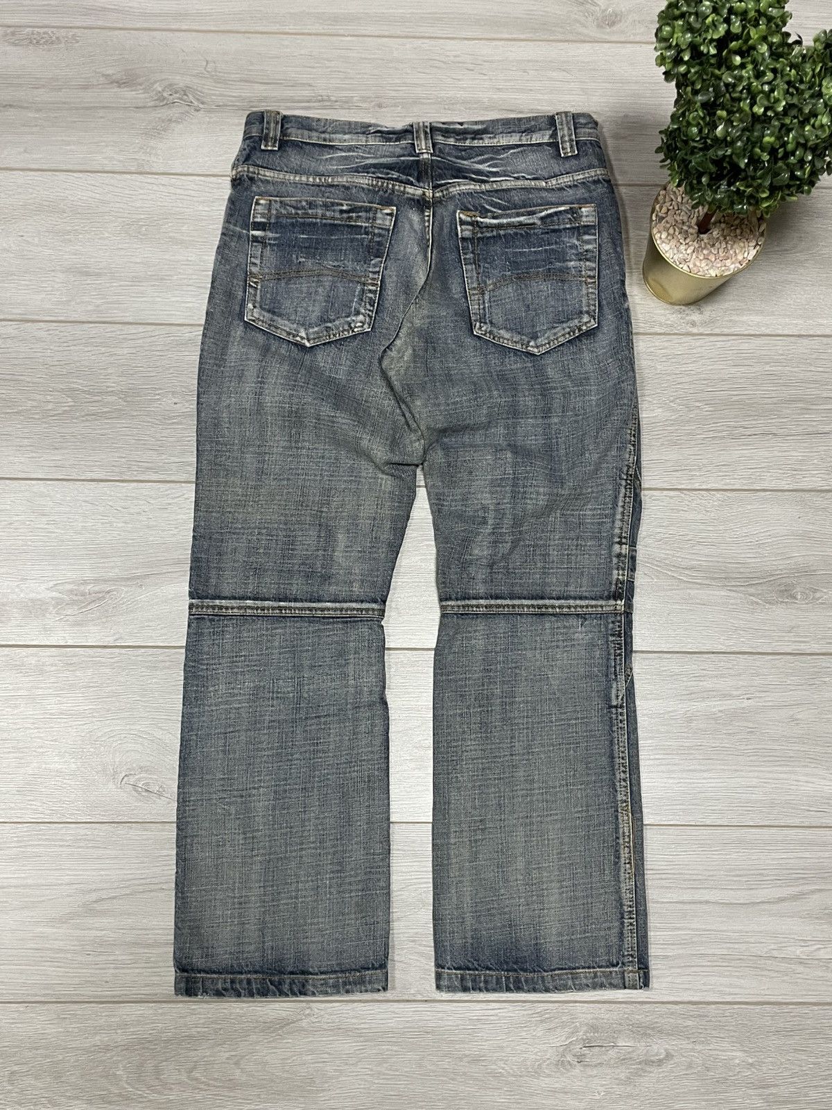 Vintage Avant garde Identical Y2K vintage stripes wide pants jeans Size US 34 / EU 50 - 3 Thumbnail