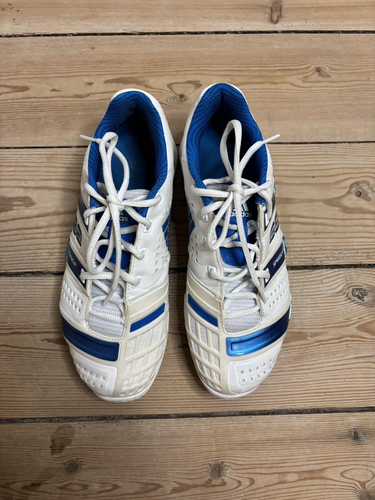 Adidas Adidas Barricade IV “Speedcut” White / Blue (EU 40) Size US 7.5 / EU 40-41 - 3 Thumbnail