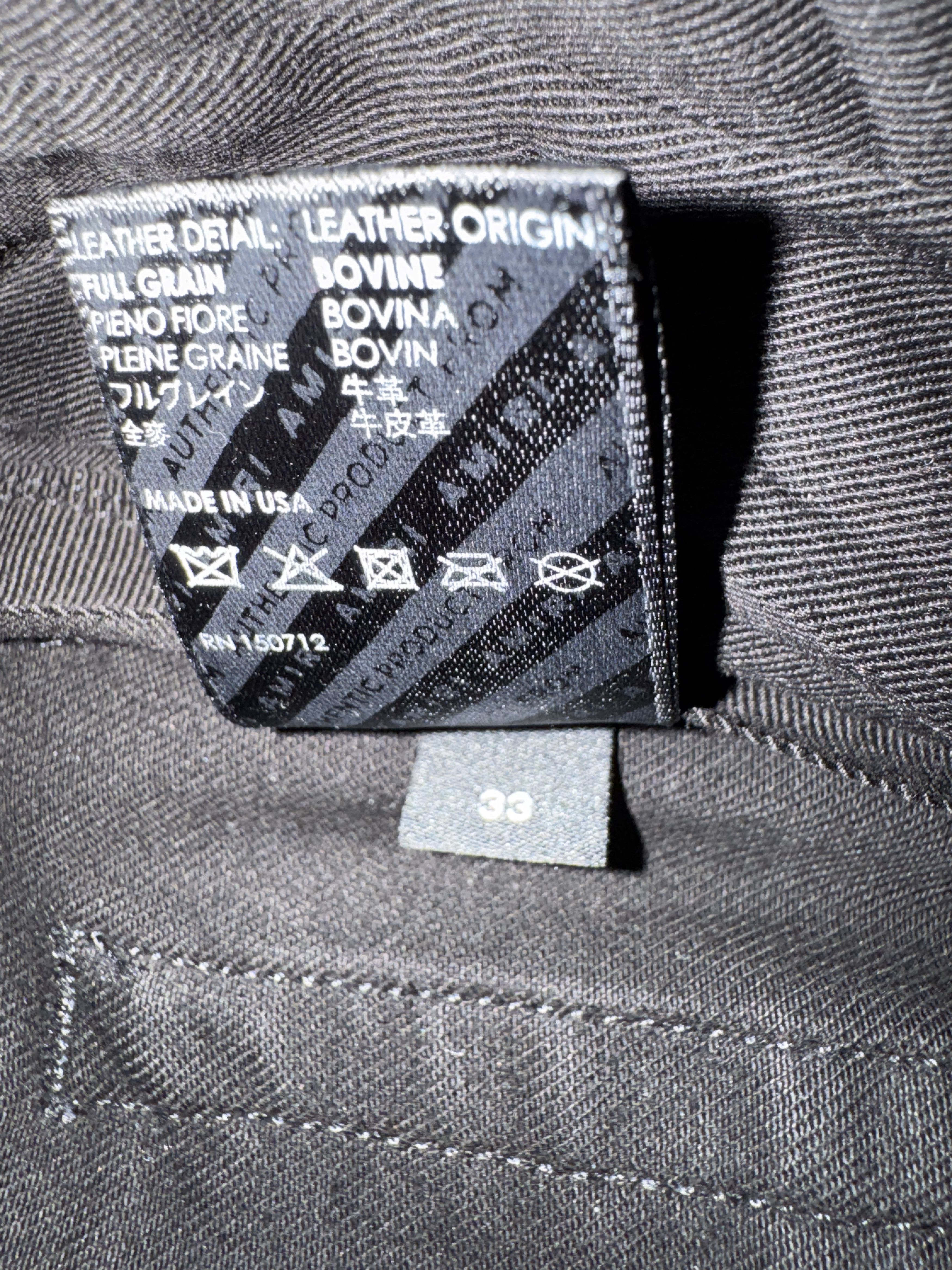 Amiri AMIRI WAXED BLACK JEANS SIZE 33 Size US 33 - 10 Thumbnail