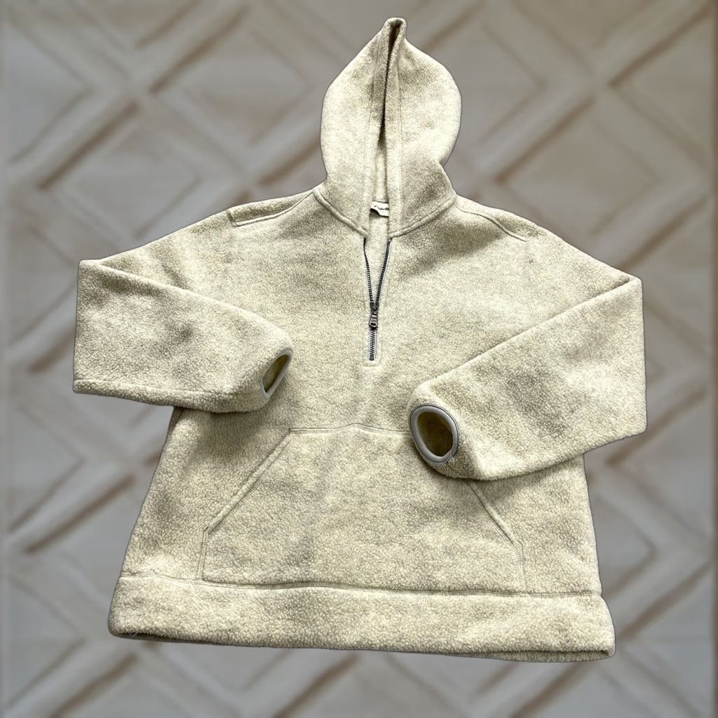 Eddie Bauer Eddie Bauer Jacket Women XS Beige 1/4 Snap Polartec Fleece Hoodie Outdoor Hiking Size XS / US 0-2 / IT 36-38 - 1 Thumbnail