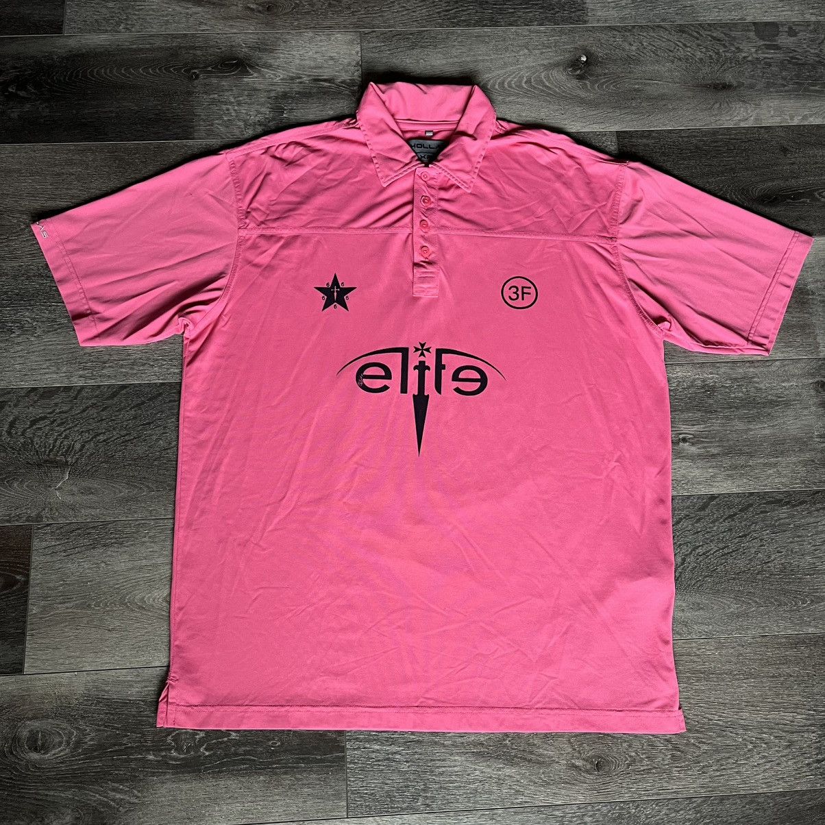 Vintage Vintage Style 3rd World Elite Network Dagger Logo Polo Shirt Size US L / EU 52-54 / 3 - 1 Thumbnail