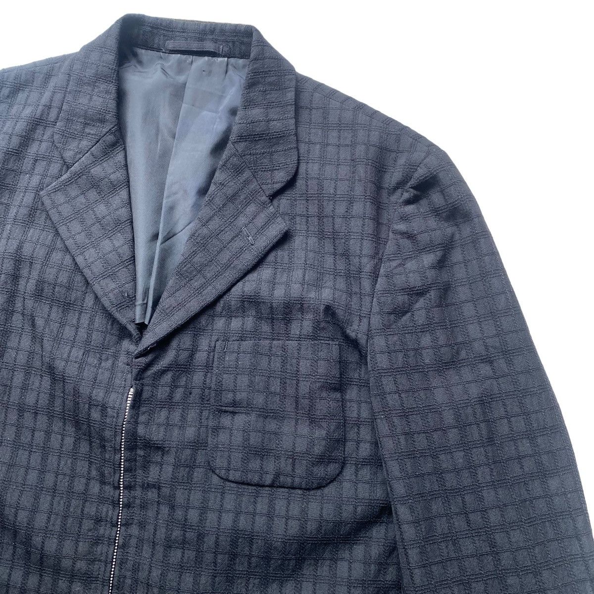 Comme des Garcons Homme AD1997 CdgH Blazer Jacket Zipper Embroidered Size US L / EU 52-54 / 3 - 11 Thumbnail