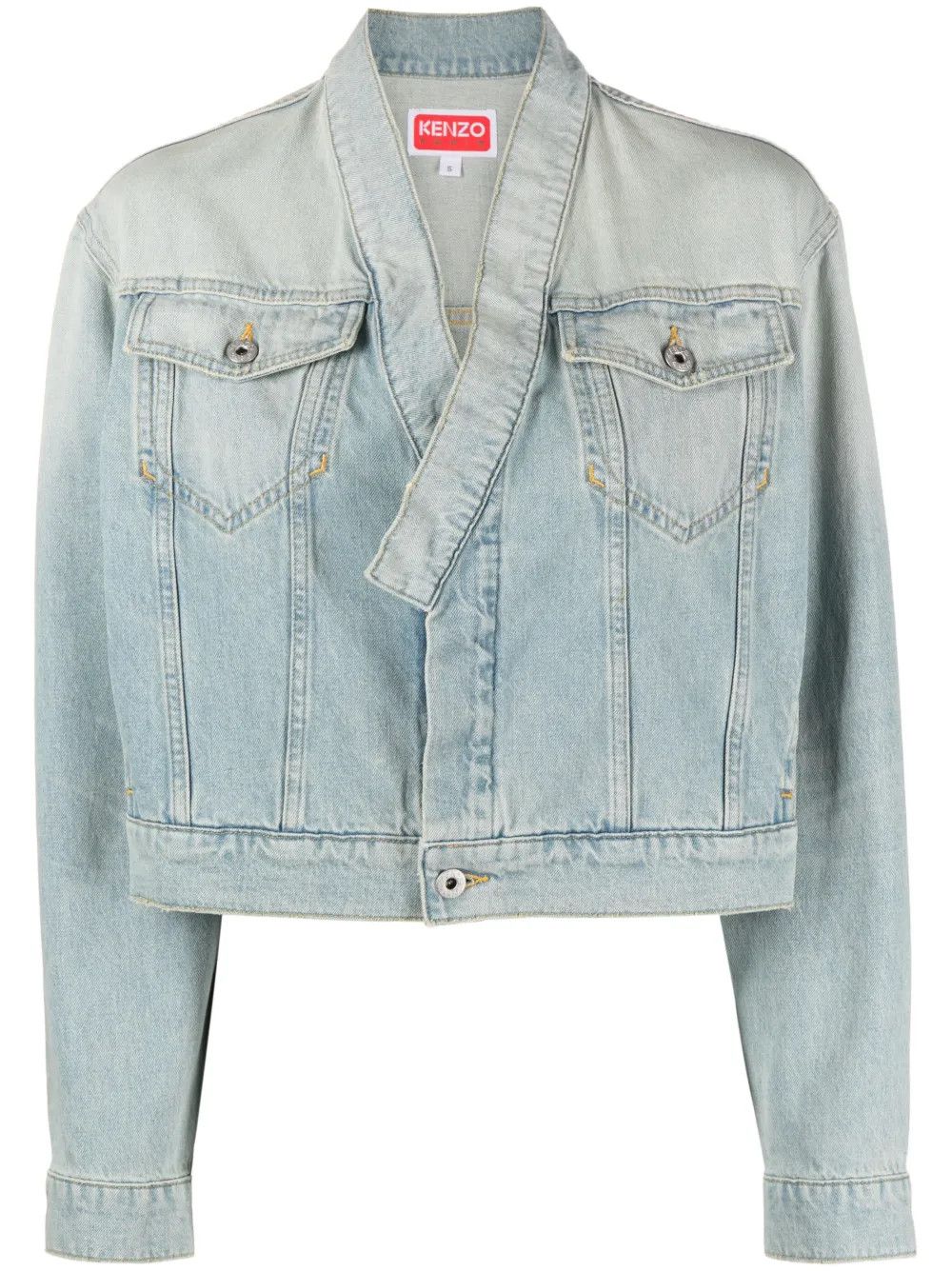 Kenzo o1y1025 Denim Jacket in Blue Size L / US 10 / IT 46 - 1 Thumbnail