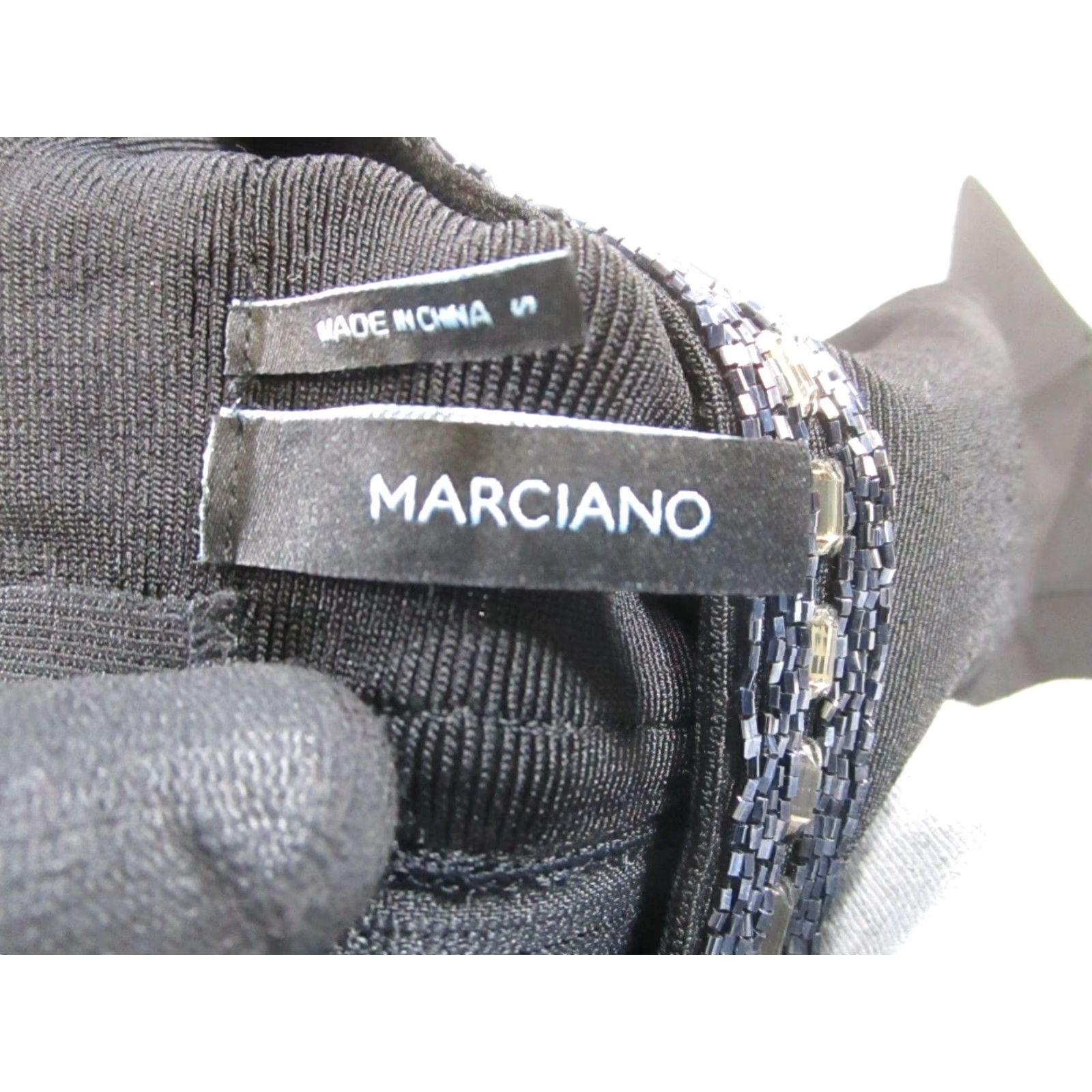 Vintage VINTAGE Marciano Dress Shirt Womens S Short Black Blouson Round Neck Zip Front 90s Concert Casual Formal Party/Cocktail Womens Size S / US 4 / IT 40 - 3 Thumbnail