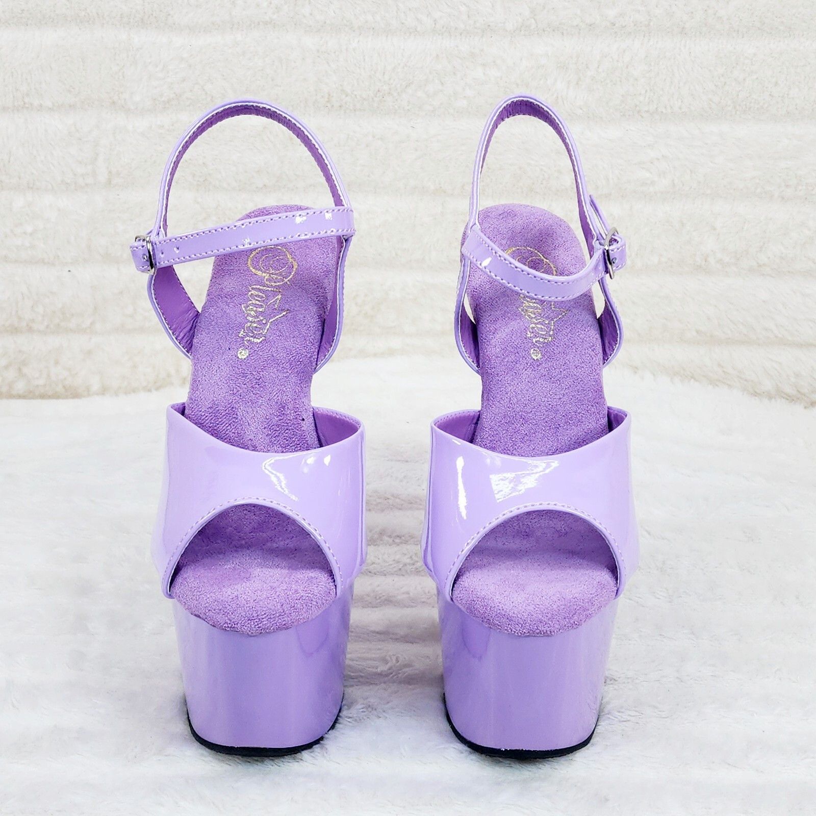 Other Adore 709 Lilac Purple Patent Platform 7" Heels (US Size:6; Size US 6 / IT 36 - 5 Thumbnail