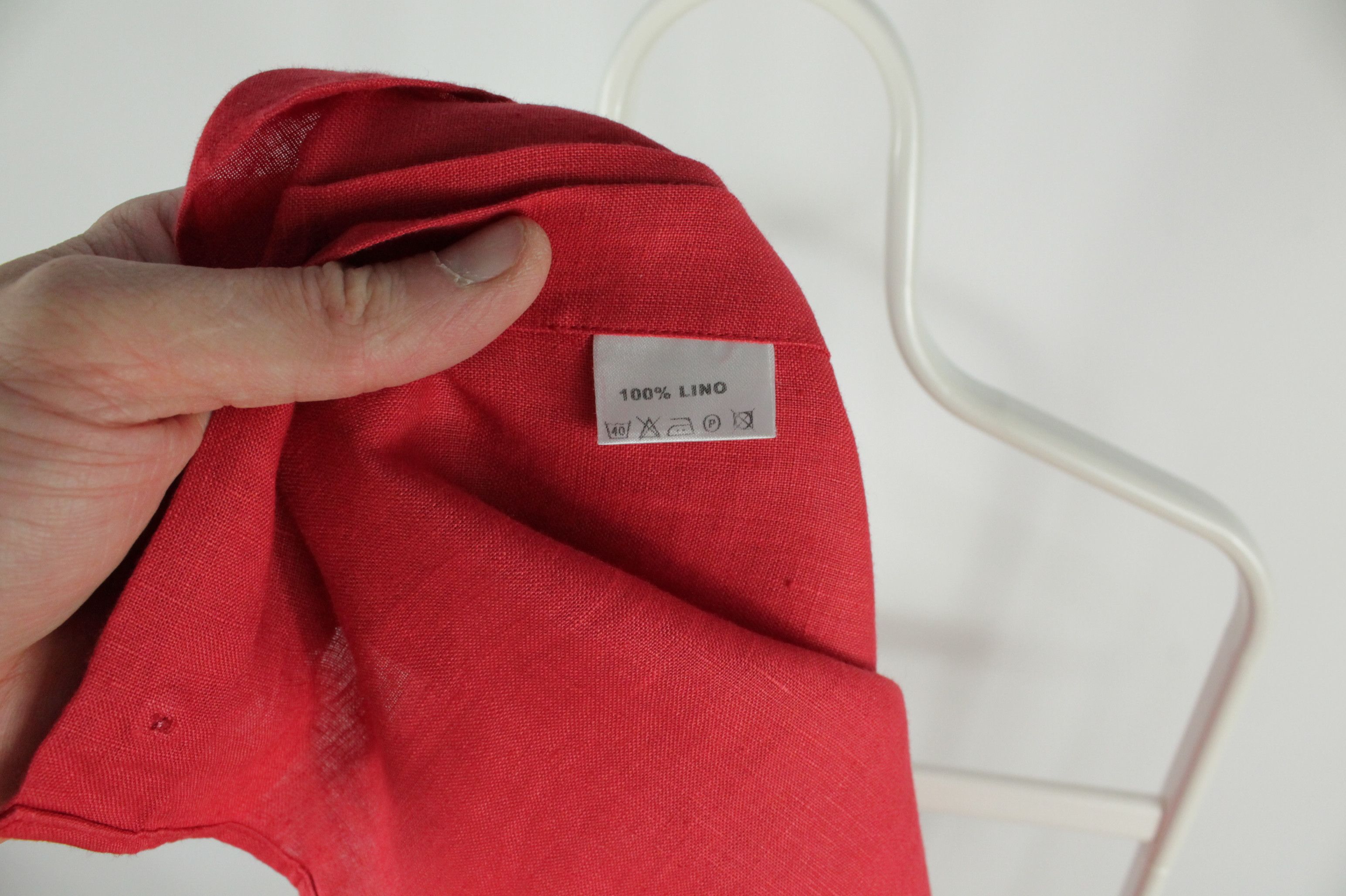 Other Nienteaffatto Napoli Red Linen Shirt Size US M / EU 48-50 / 2 - 8 Thumbnail