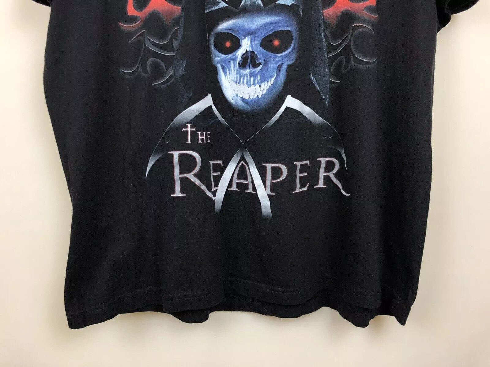 Vintage VINTAGE 2000s Y2K THE REAPER GOTHIC DEATH SHIRT BLOKE MENS Size US L / EU 52-54 / 3 - 4 Thumbnail