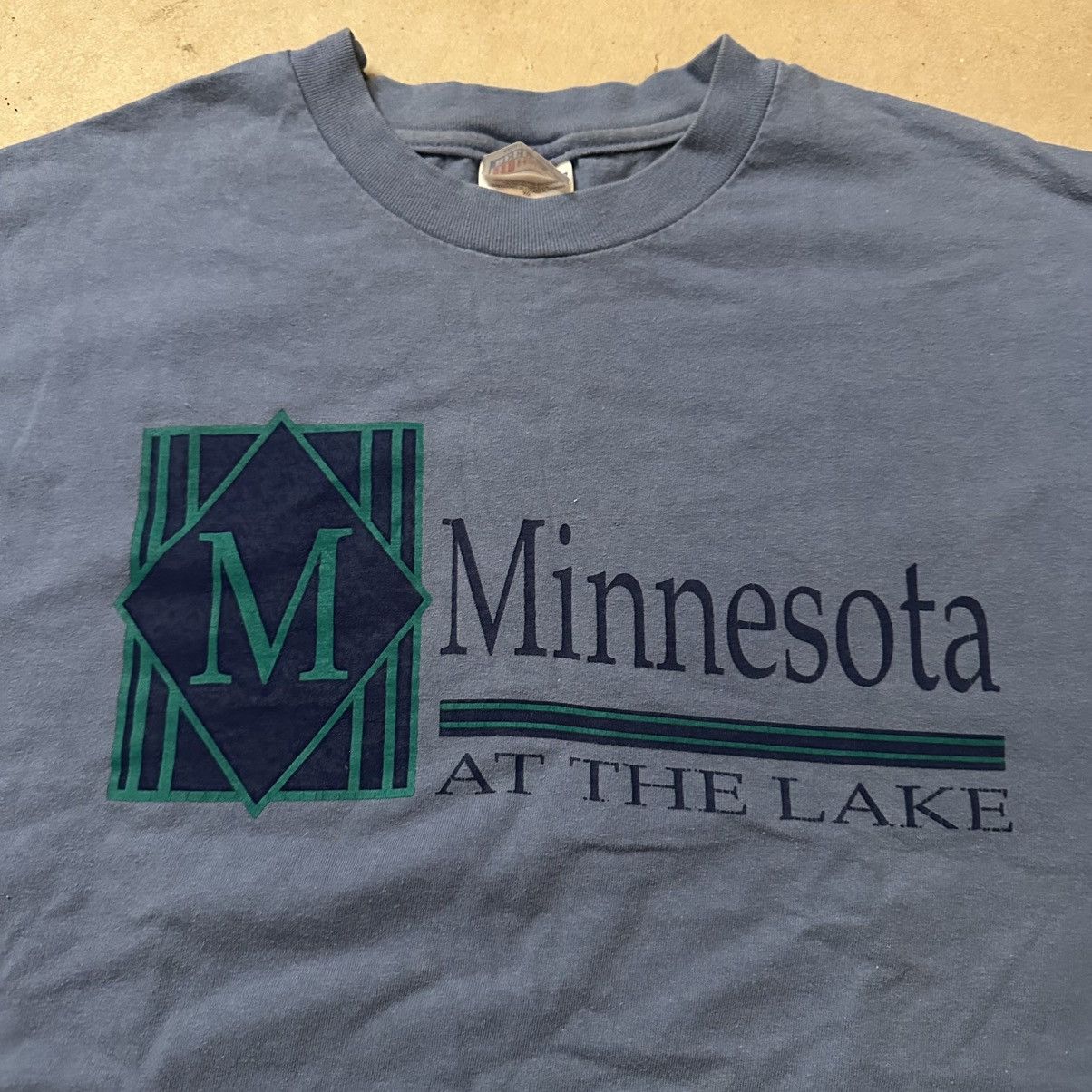 Hanes Vintage 90s Hanes Single Stitch Minnesota Lakes Shirt Size US XL / EU 56 / 4 - 3 Thumbnail