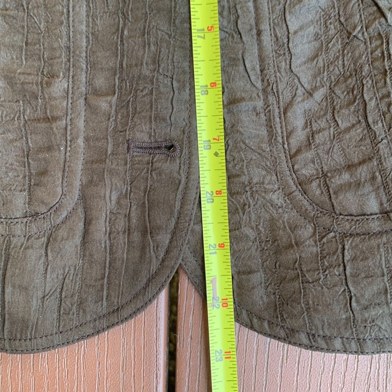 Chicos Chicos chocolate brown textured jacket blazer Size XL / US 12-14 / IT 48-50 - 11 Thumbnail